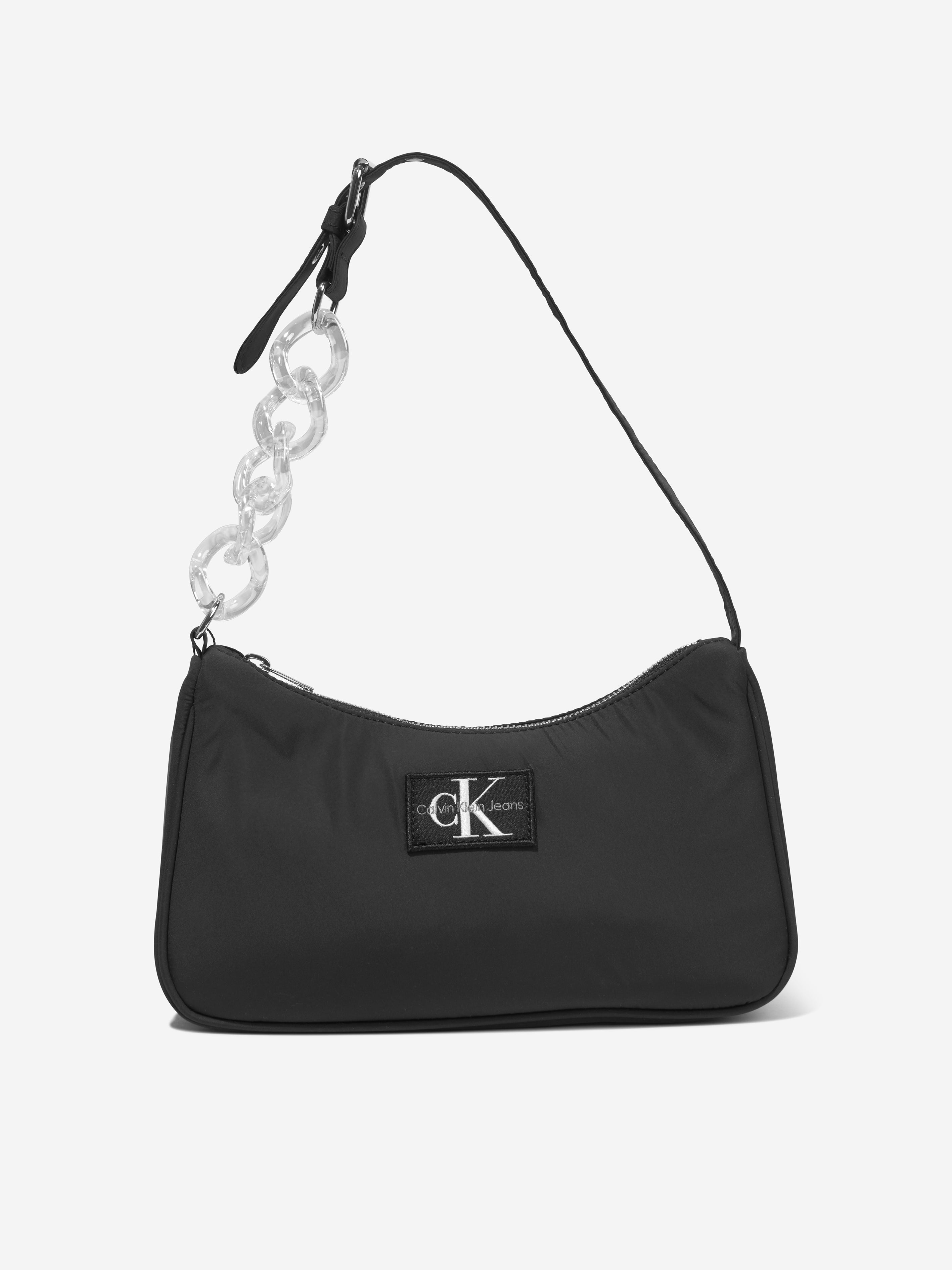 Girls Chain Shoulder Bag in Black
