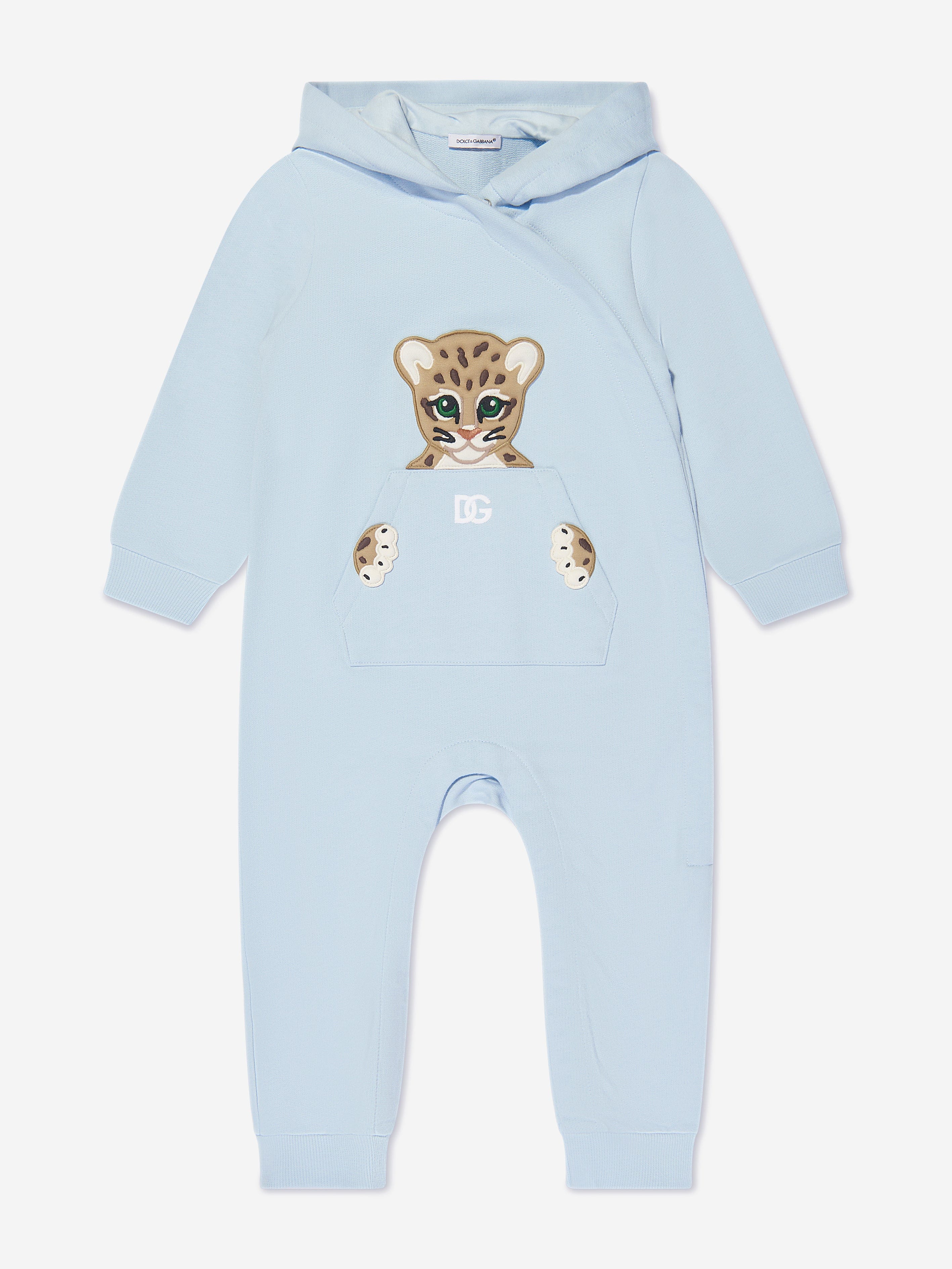 Baby Boys Hooded Onesie in Blue Childsplay Clothing