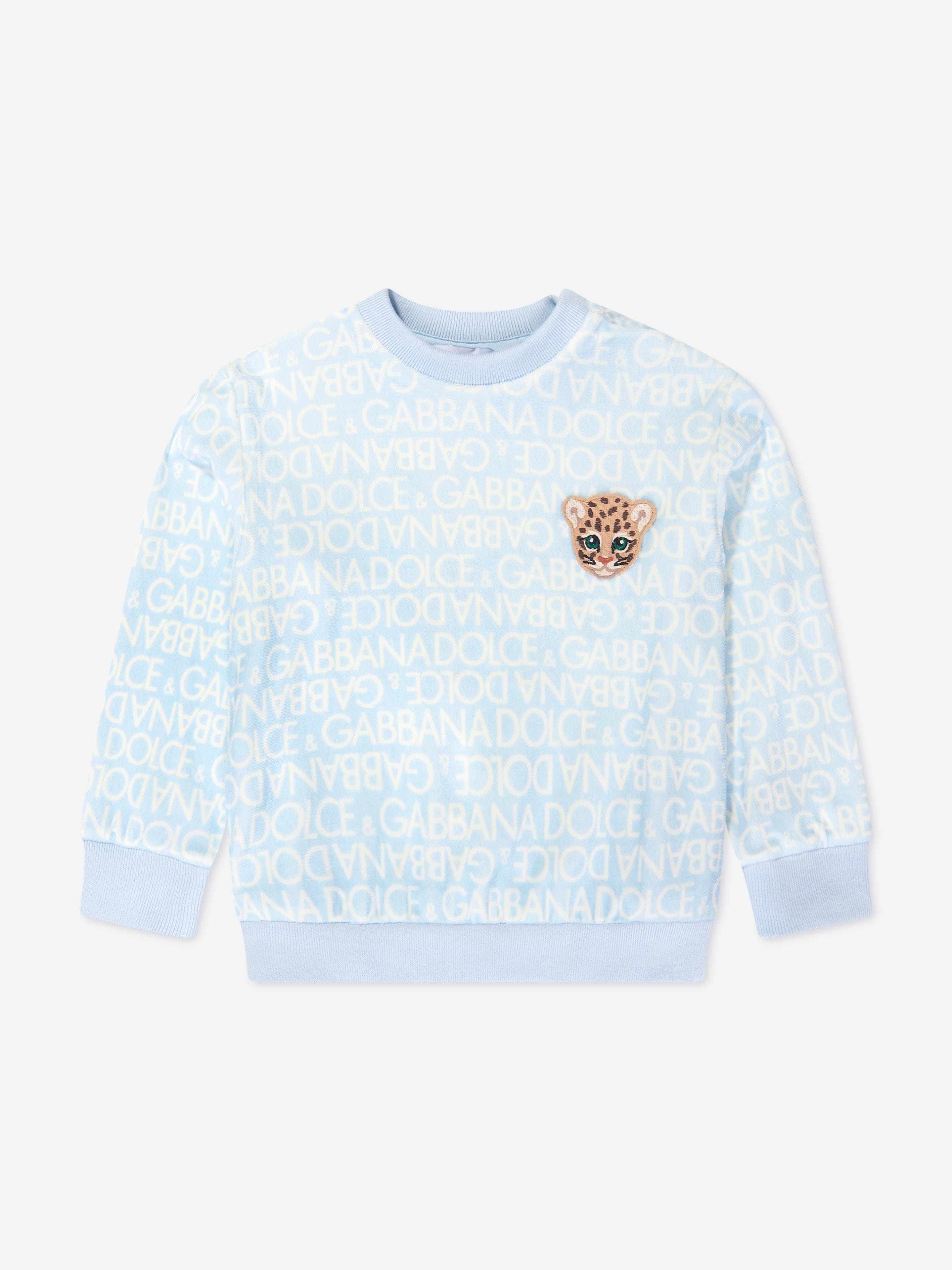 Baby Boys Logo Sweatshirt in Blue Childsplay Clothing