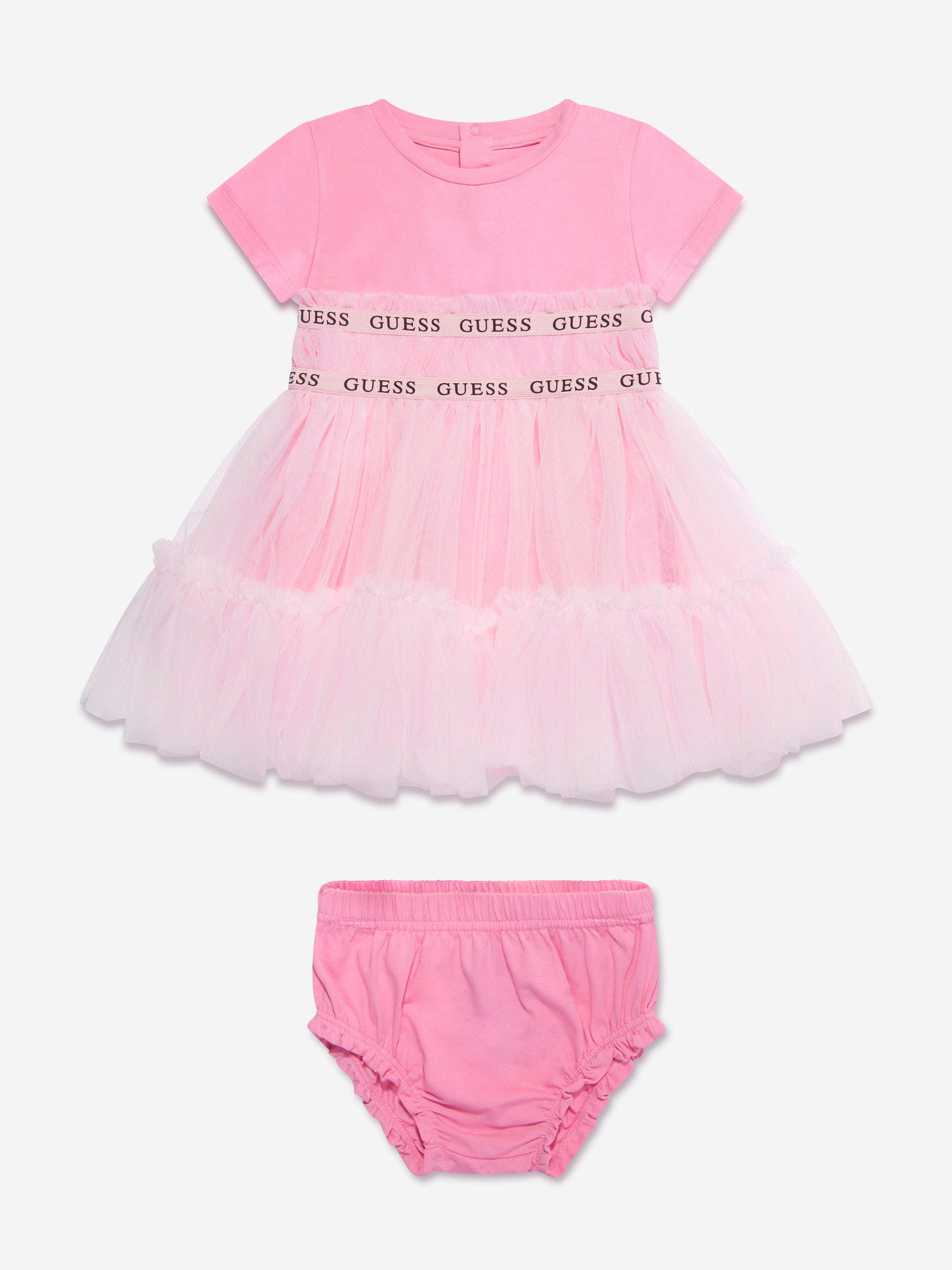 Baby Girls Dress With Bloomers in Pink Childsplay Clothing