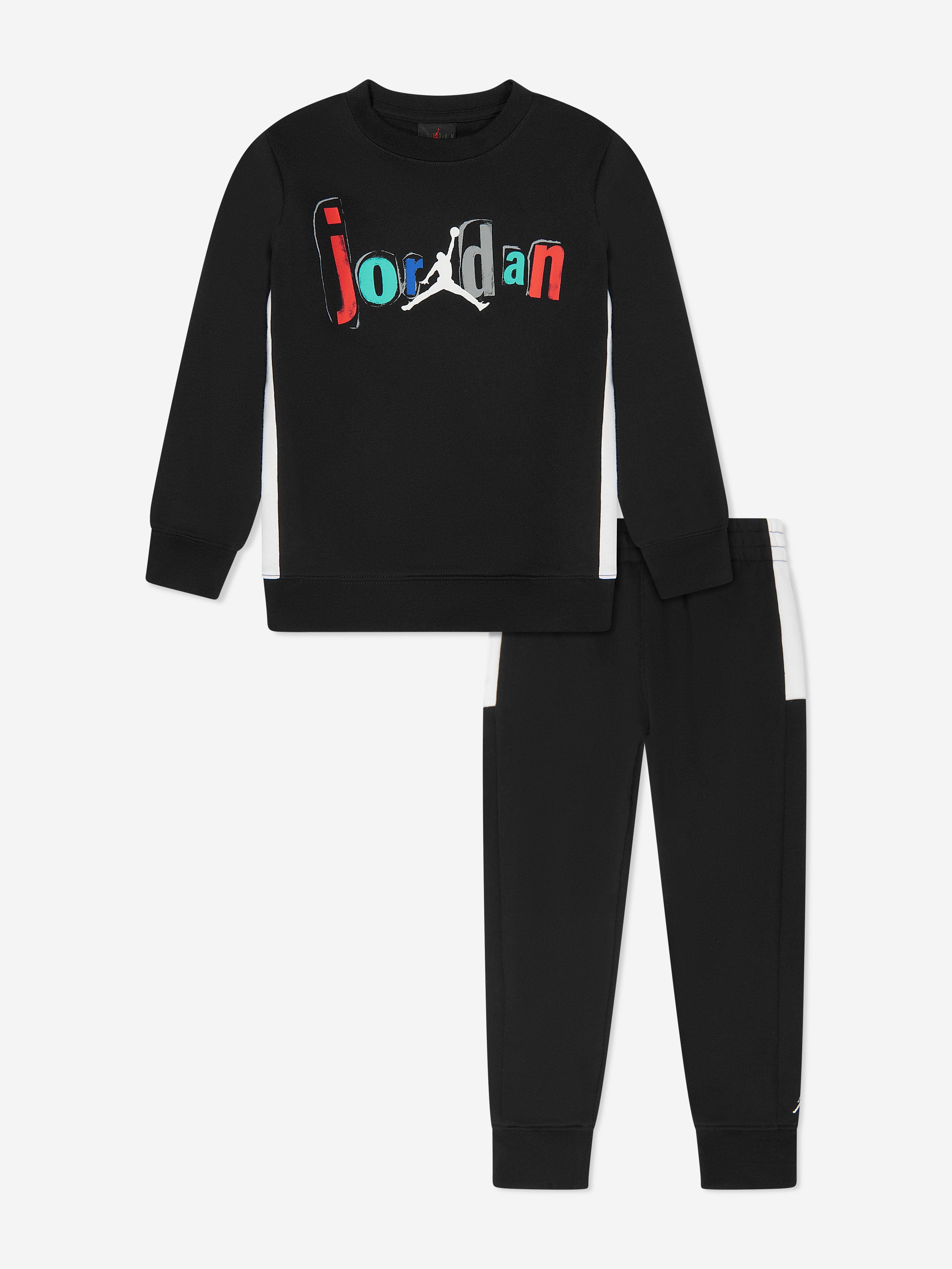 Jordan Kids Logo Tracksuit in Black