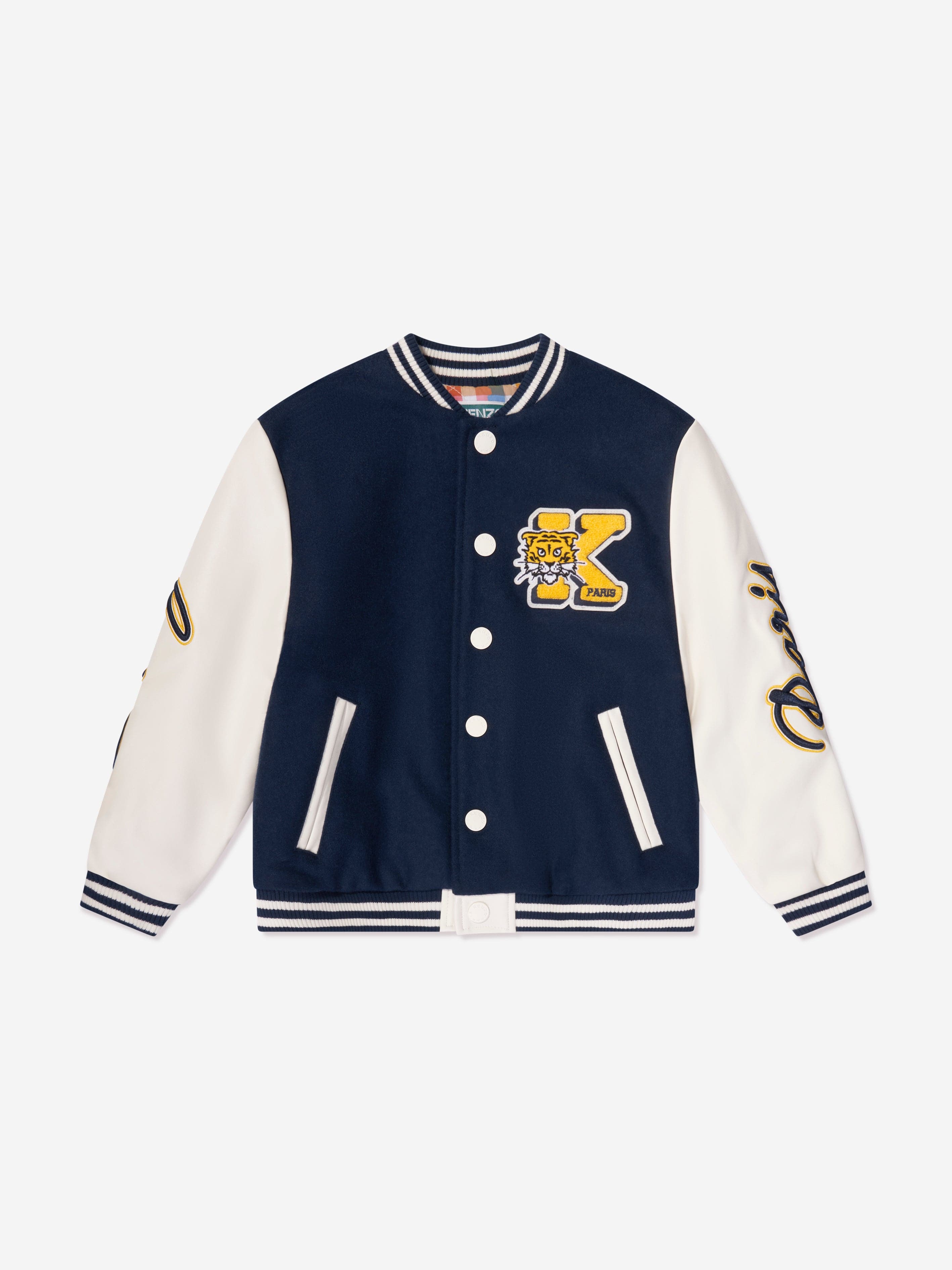 Boys Varsity Bomber Jacket in Navy Childsplay Clothing