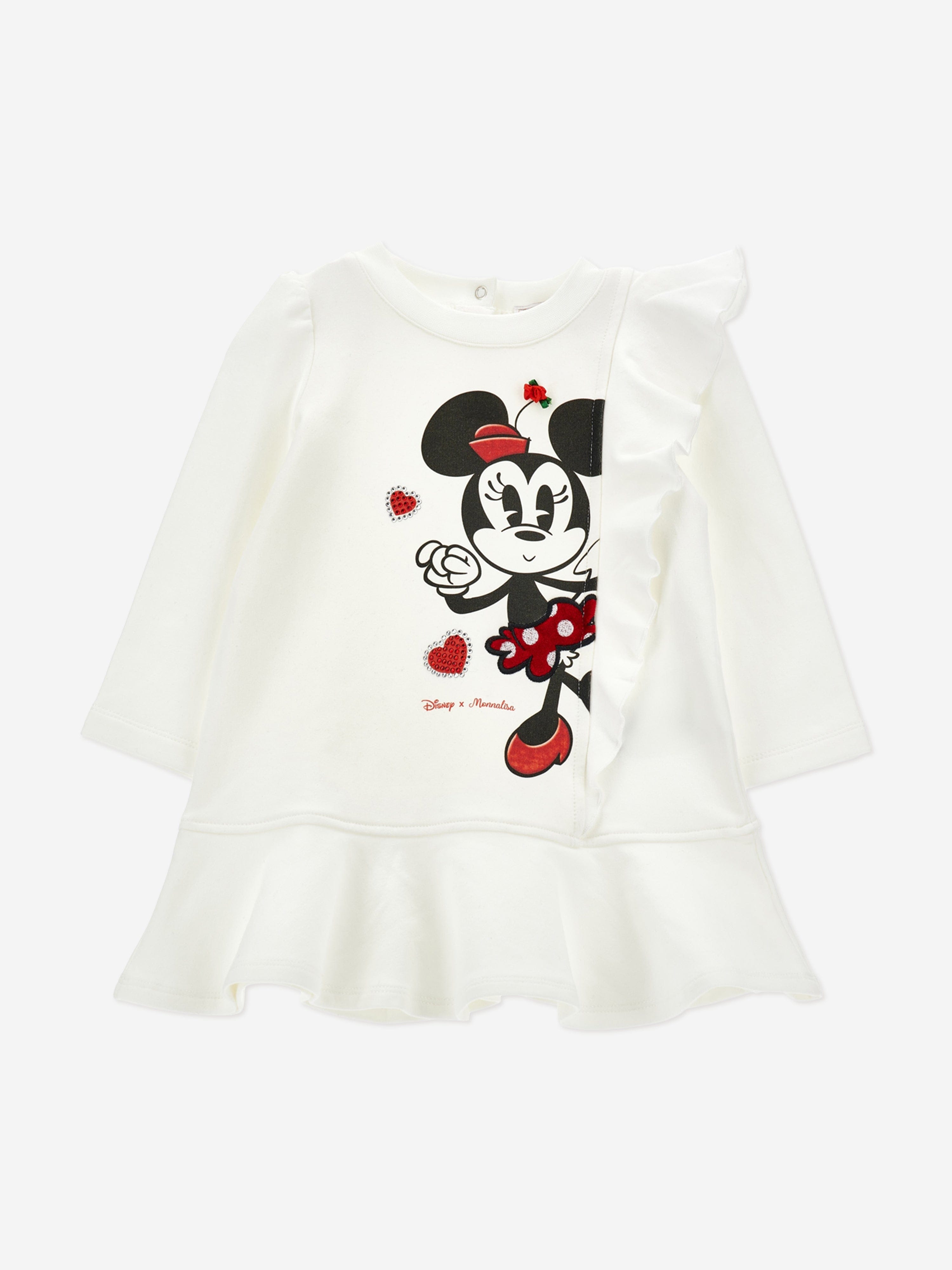 Monnalisa Baby Girls Minnie Mouse Denim Skirt in Blue