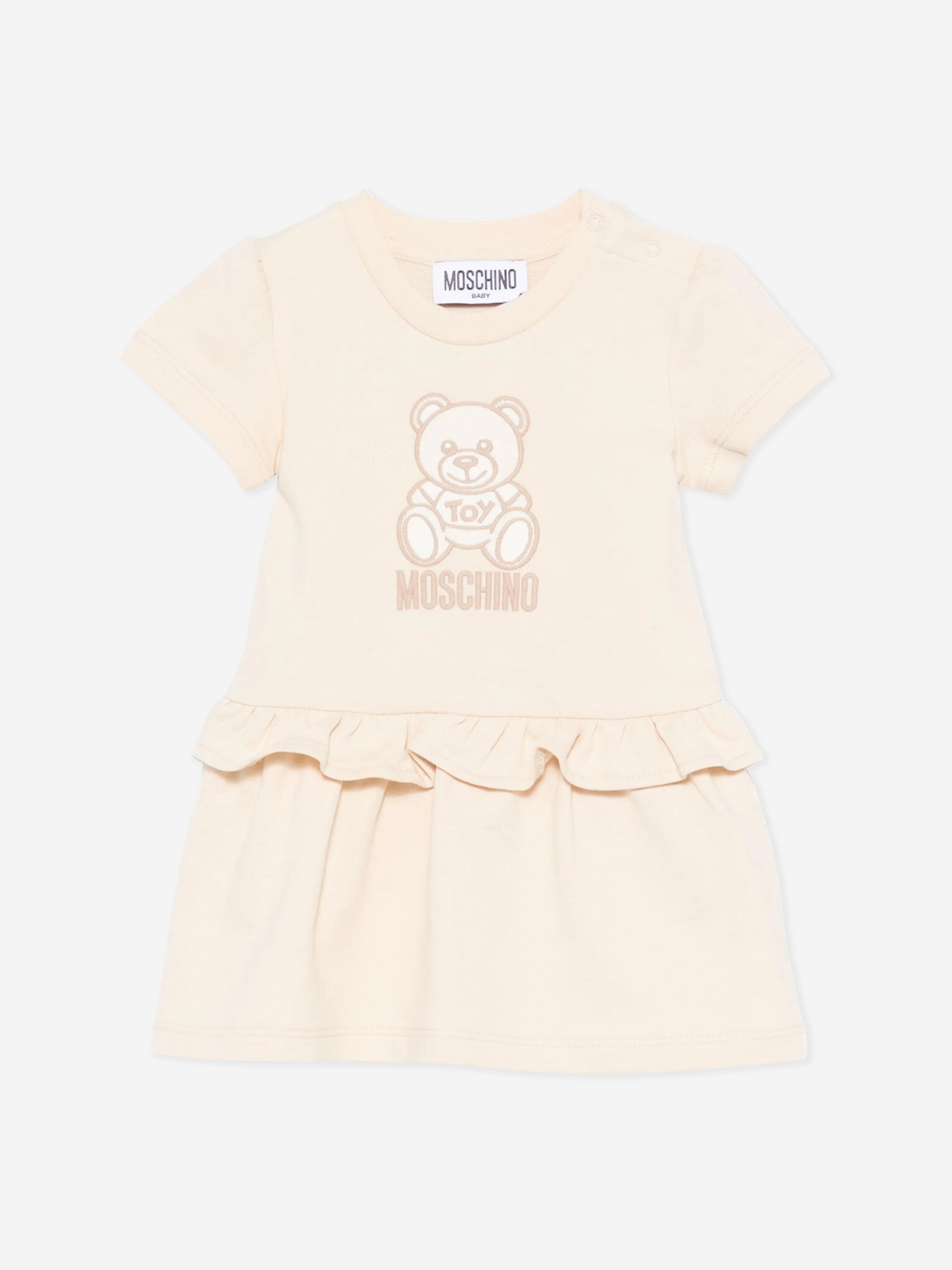 Brown Children's Dress with Teddy Bears