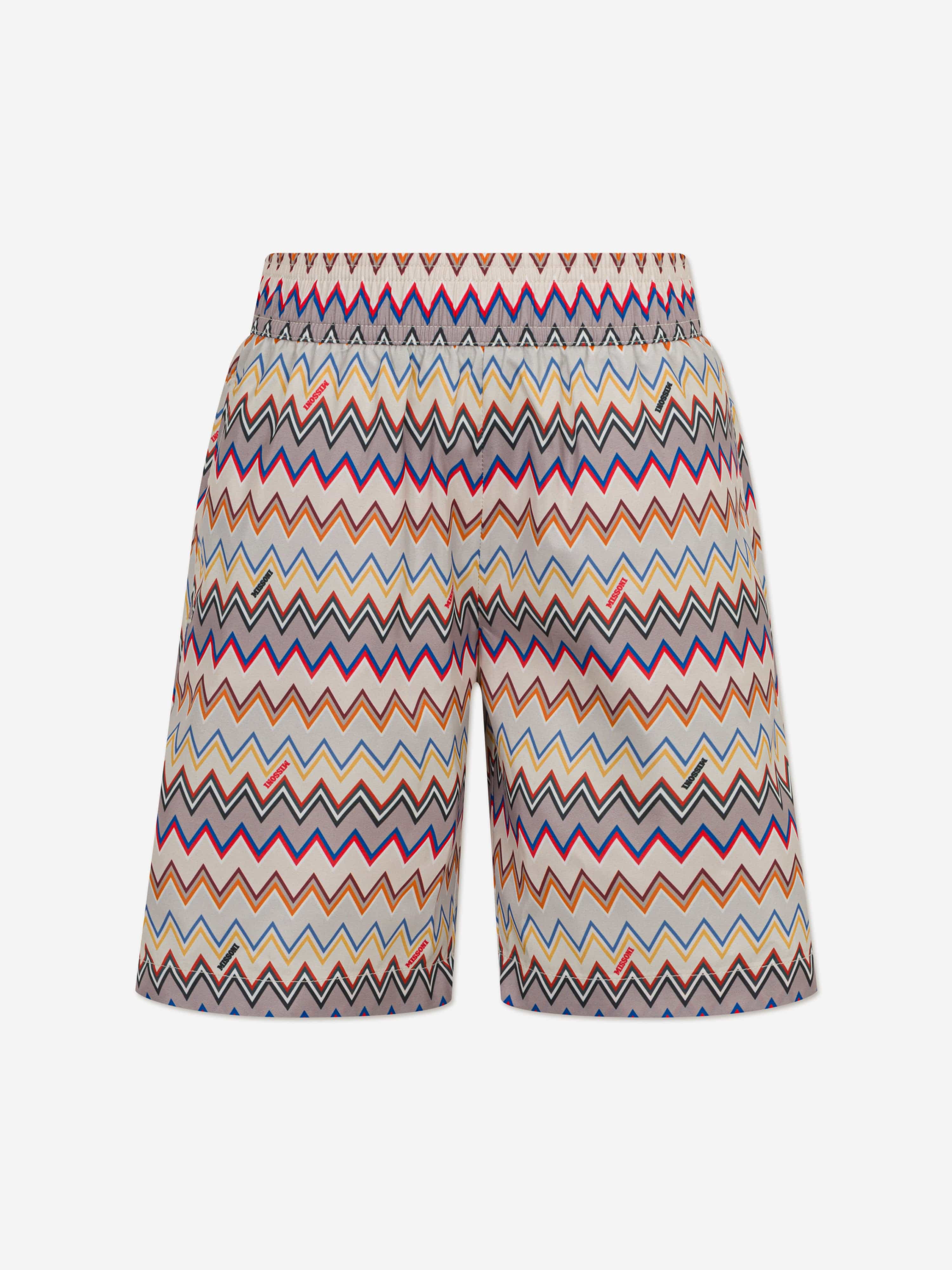Missoni Boys Zigzag Swim Shorts in Multicolour main image 0