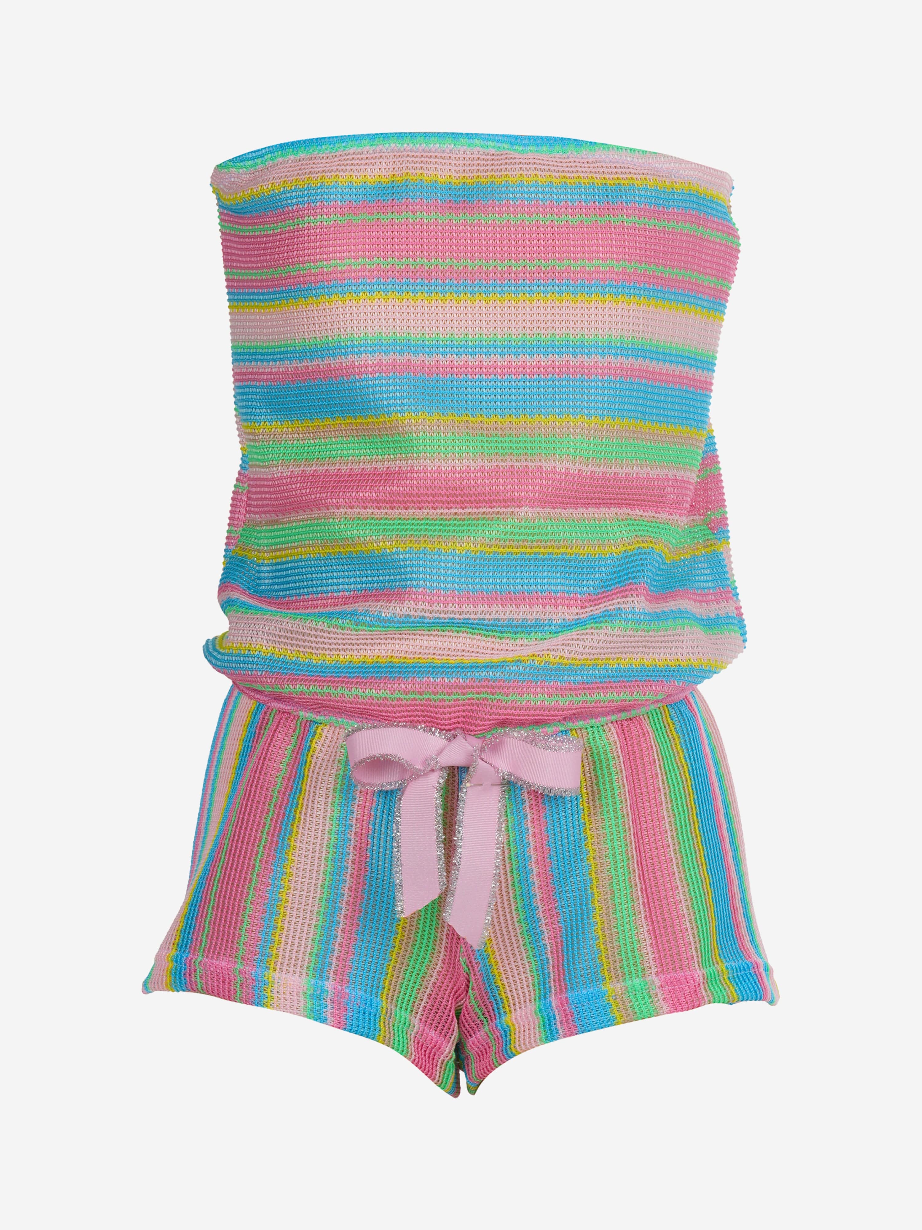 KIDS PLAYSUIT WITH TRIM IN THE HILLS OF TUSCANY