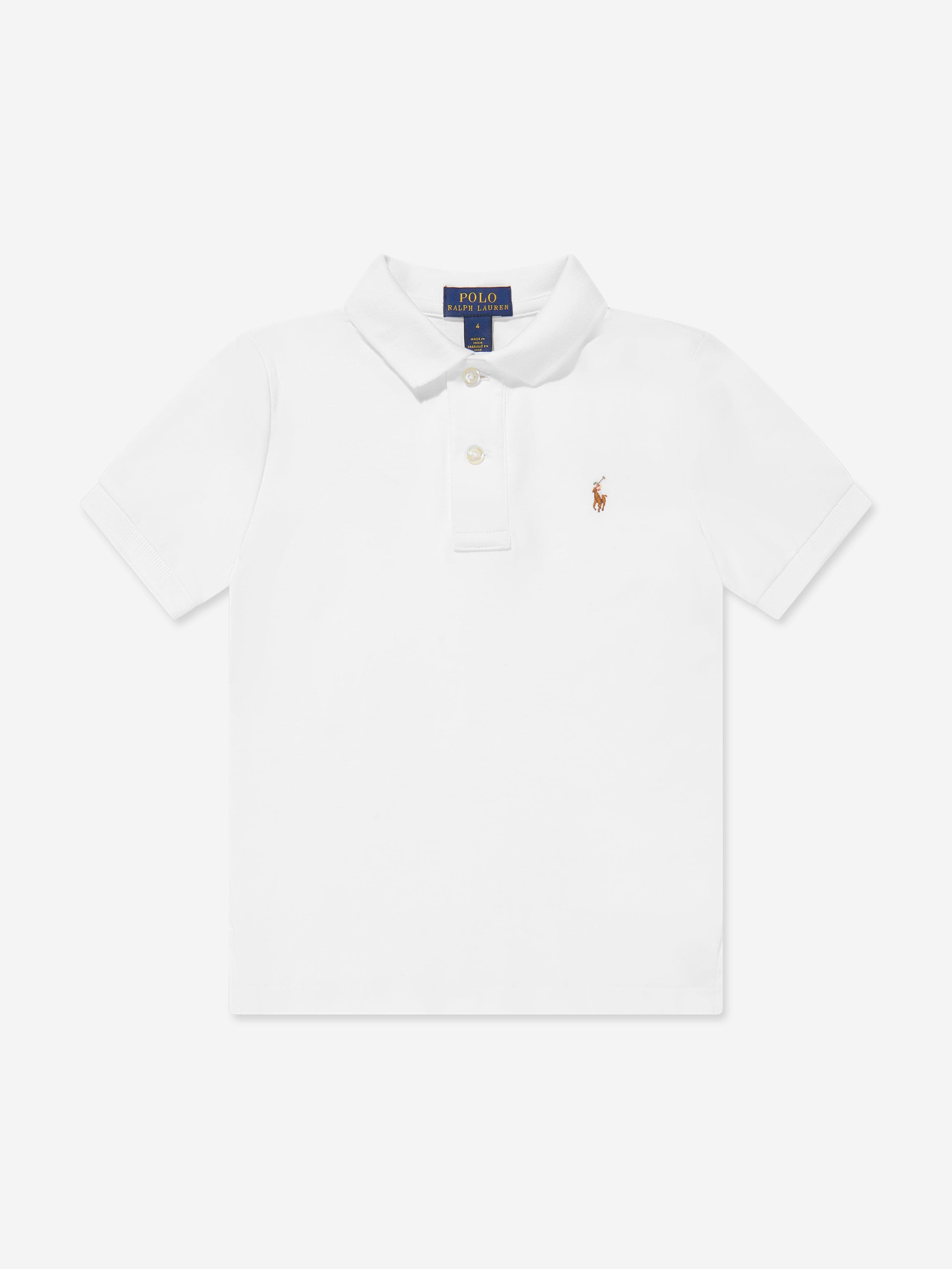 Ralph Lauren Kids Boys Polo In White 1