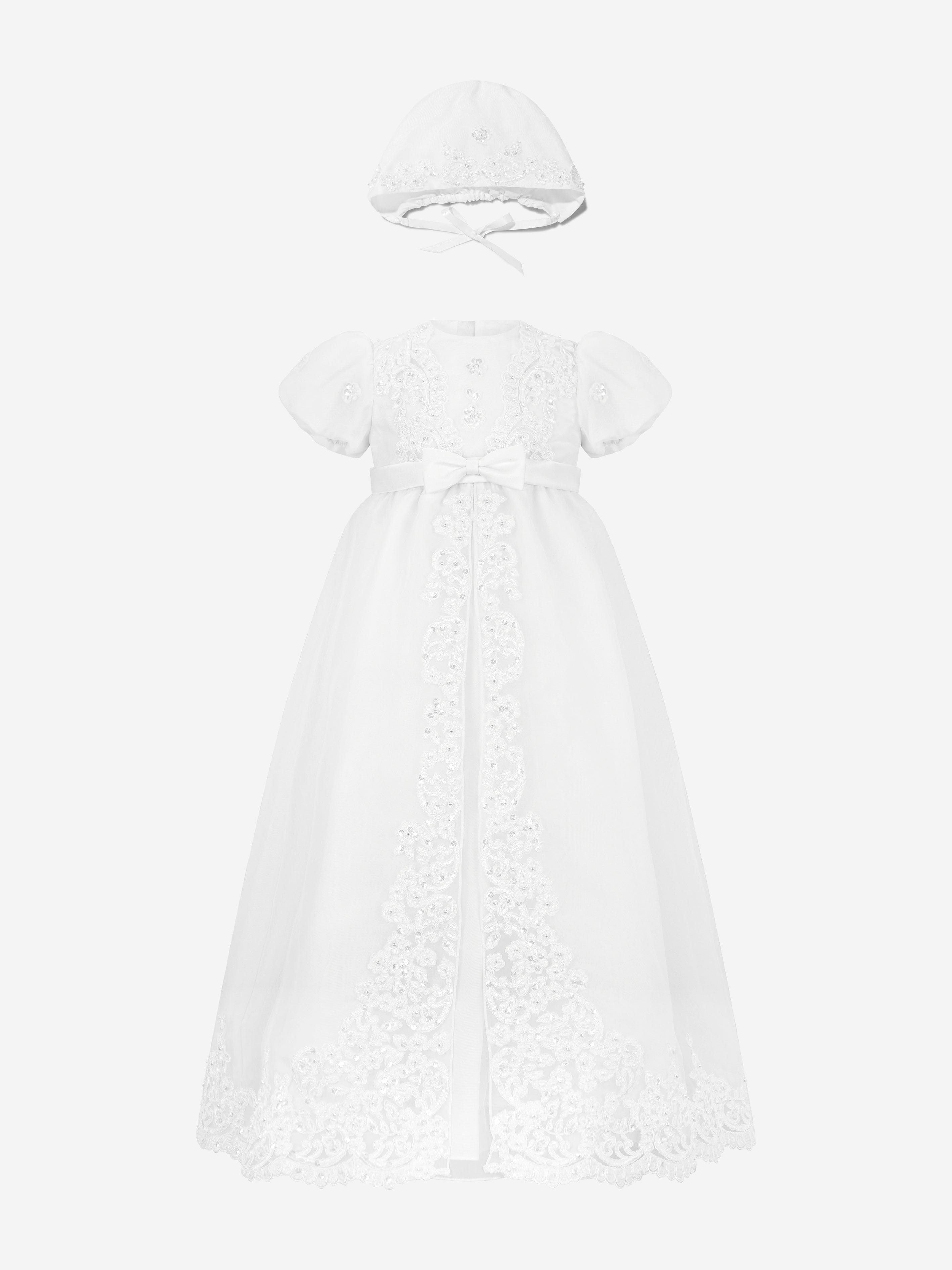 Baby Girls Christening Robe And in White Childsplay Clothing
