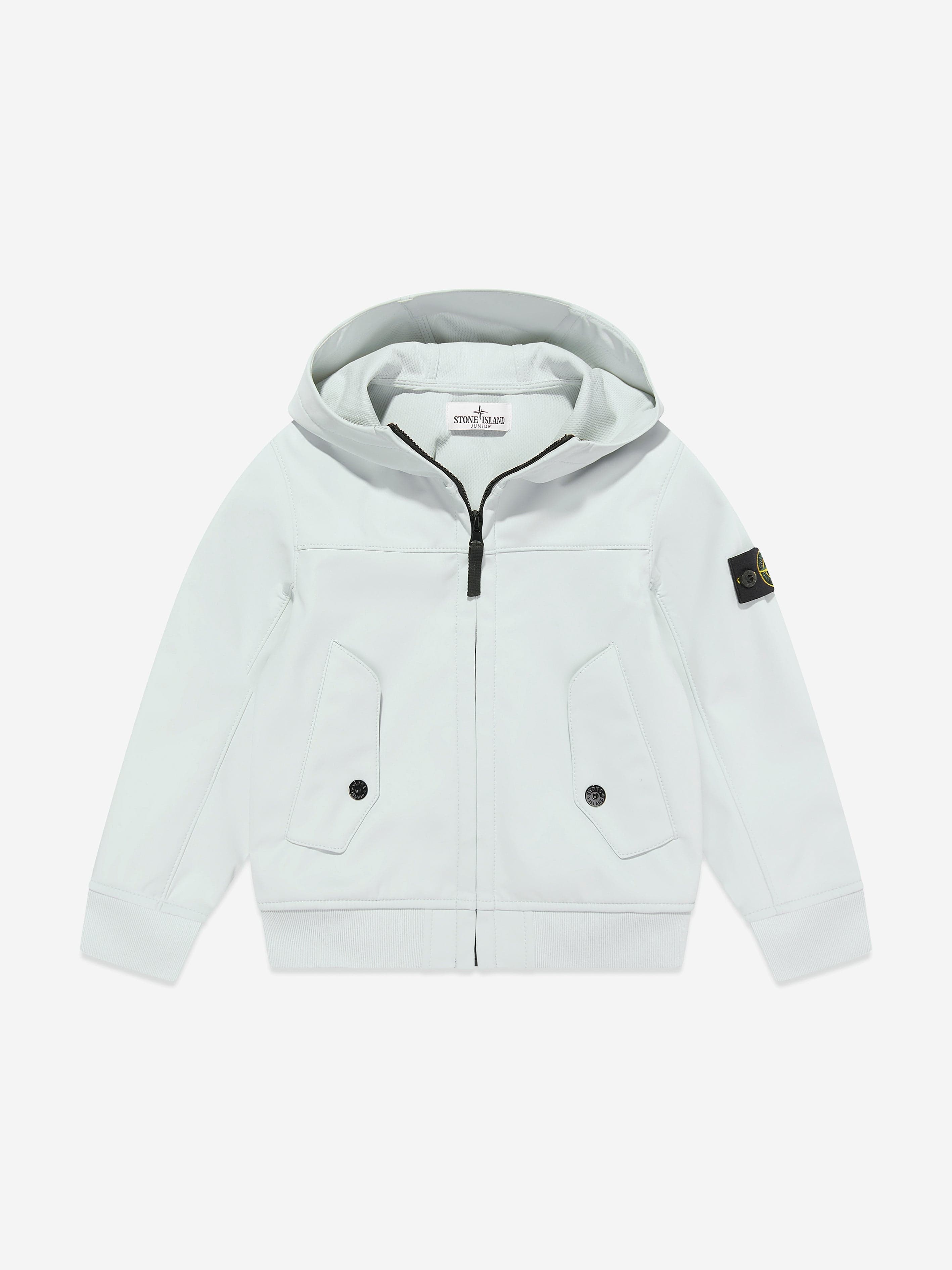 Boys Blue Fleece Embroidered Anchor Logo Zip-up Jacket