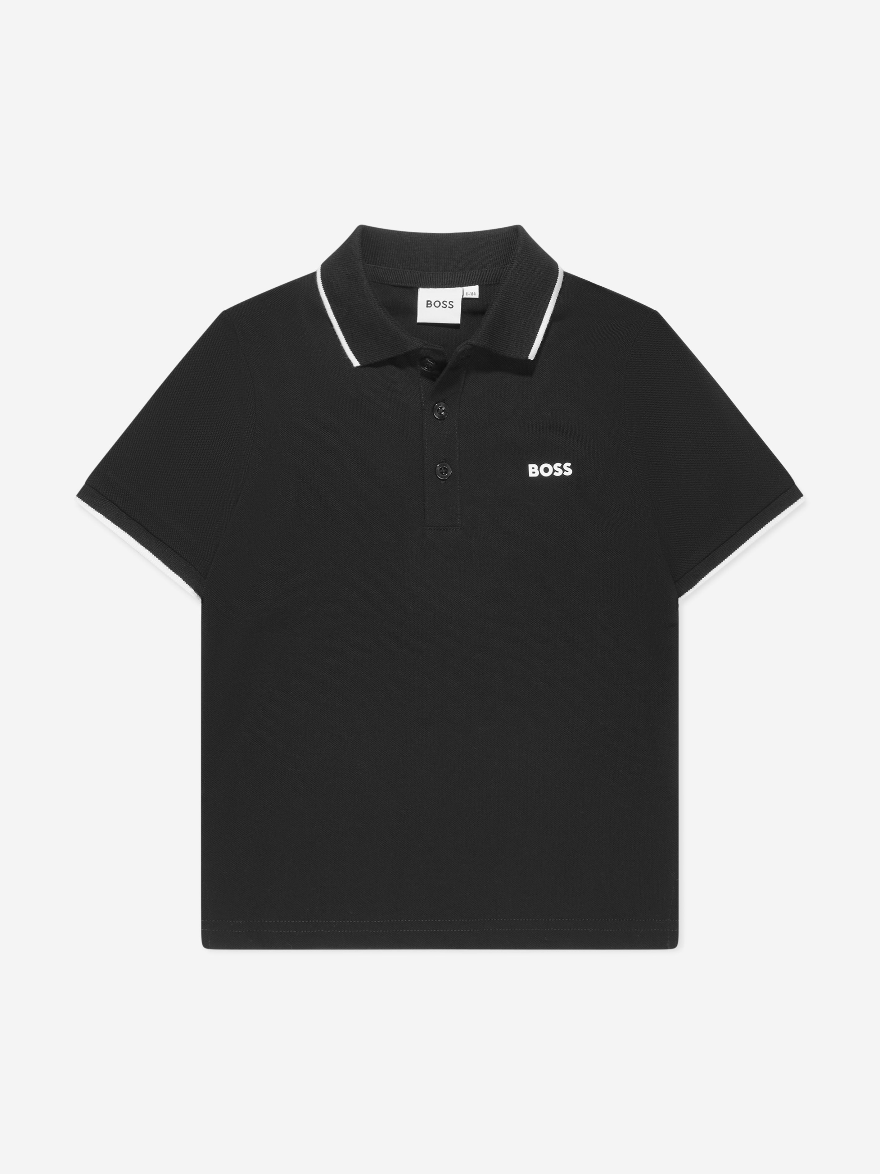 Boss Kids Boys Polo In Black