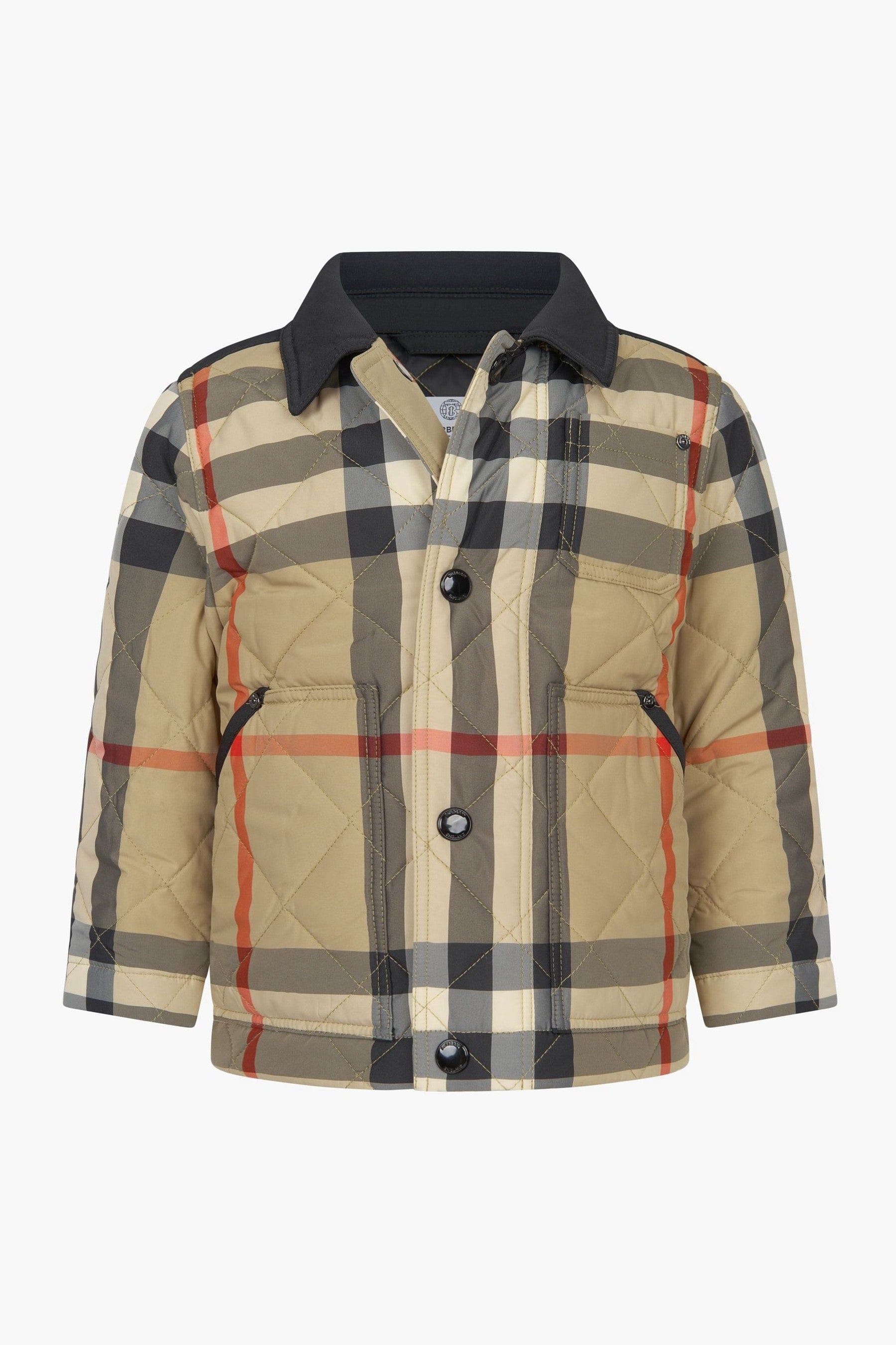 Burberry Kids Baby Boys Quilted Check Jacket Childsplay Clothing