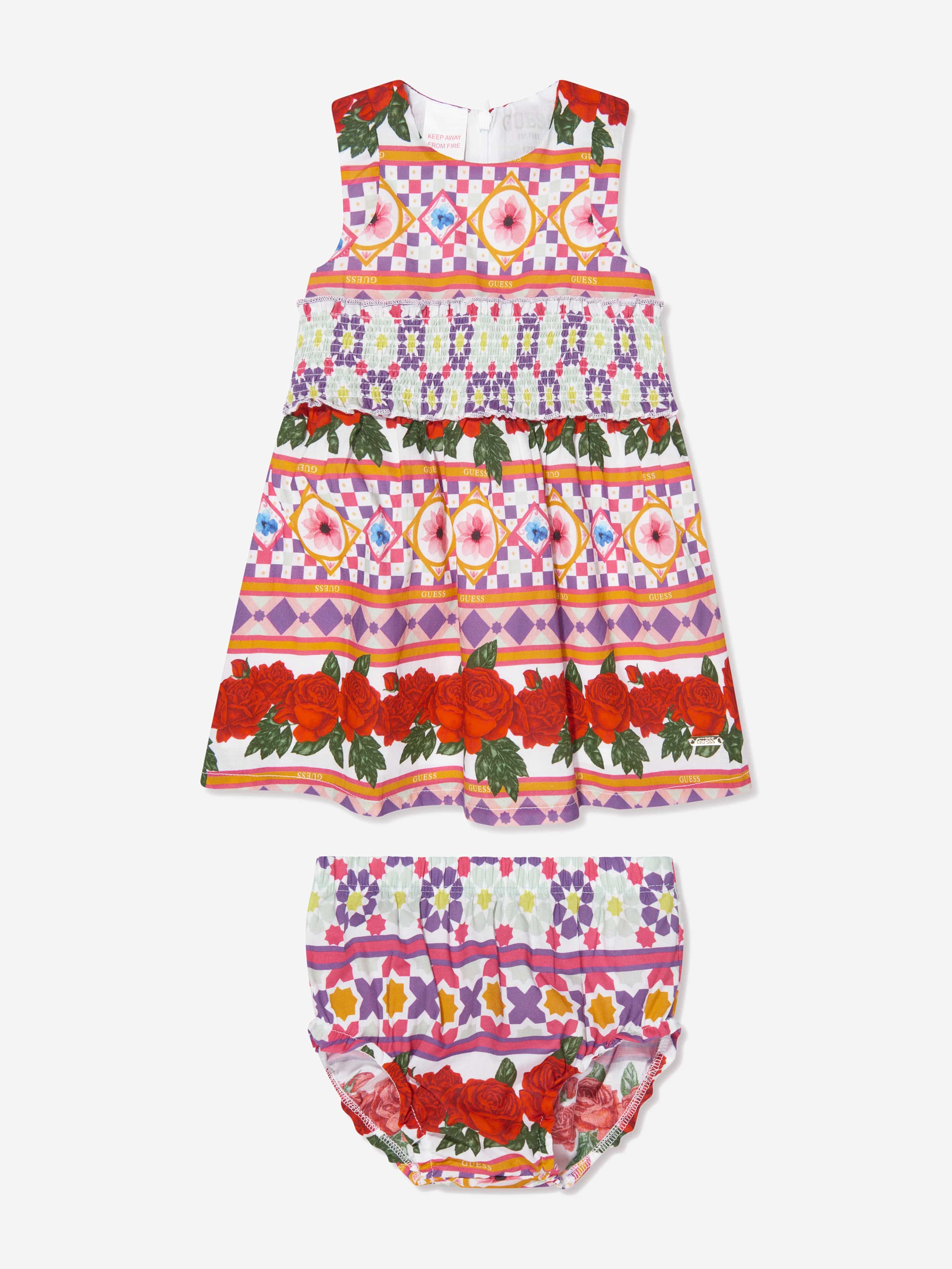 Baby Girls Floral Dress And Knickers Set in Multicolour Childsplay