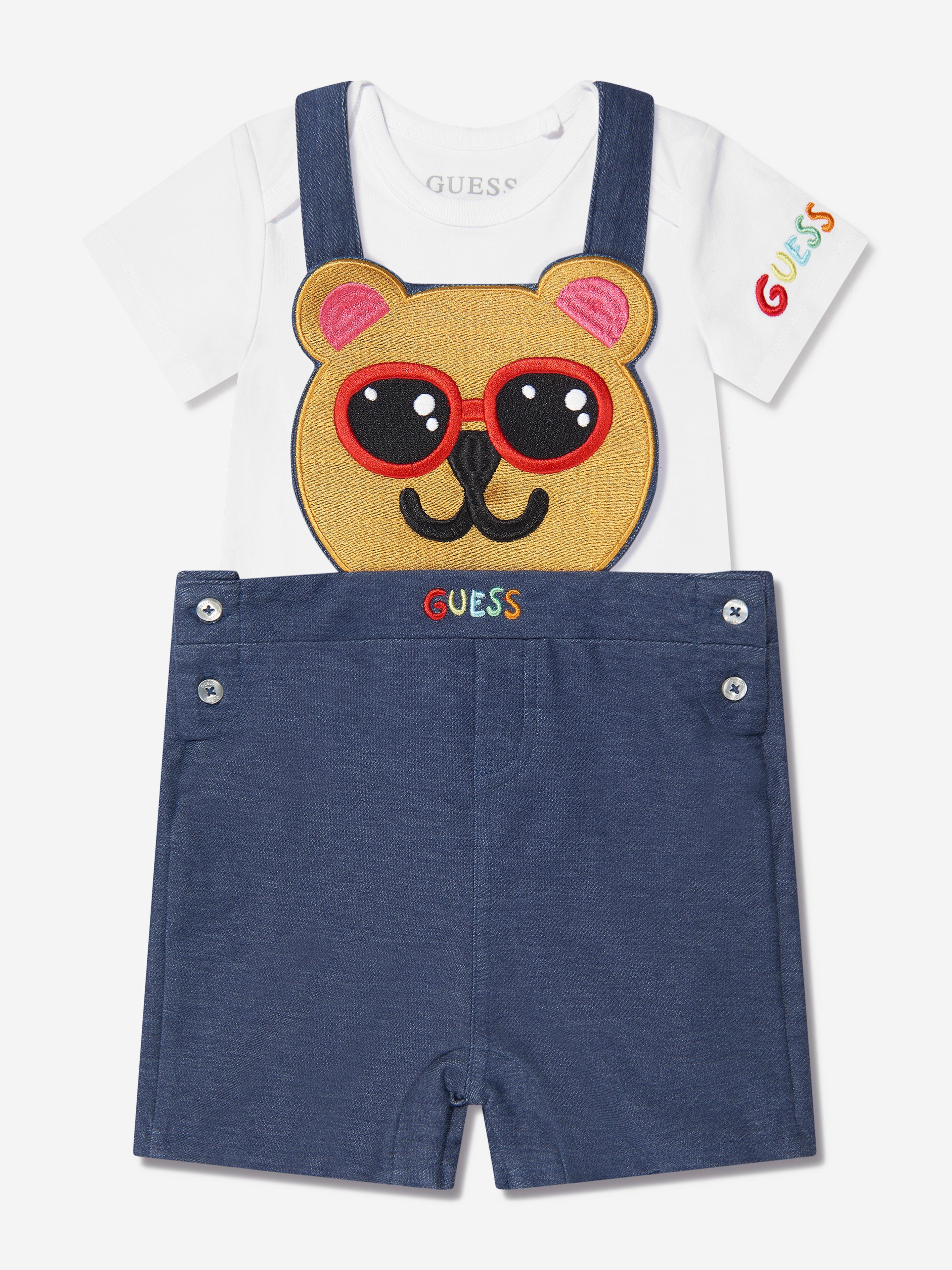 Guess Baby Boys Jeans In Offwhite
