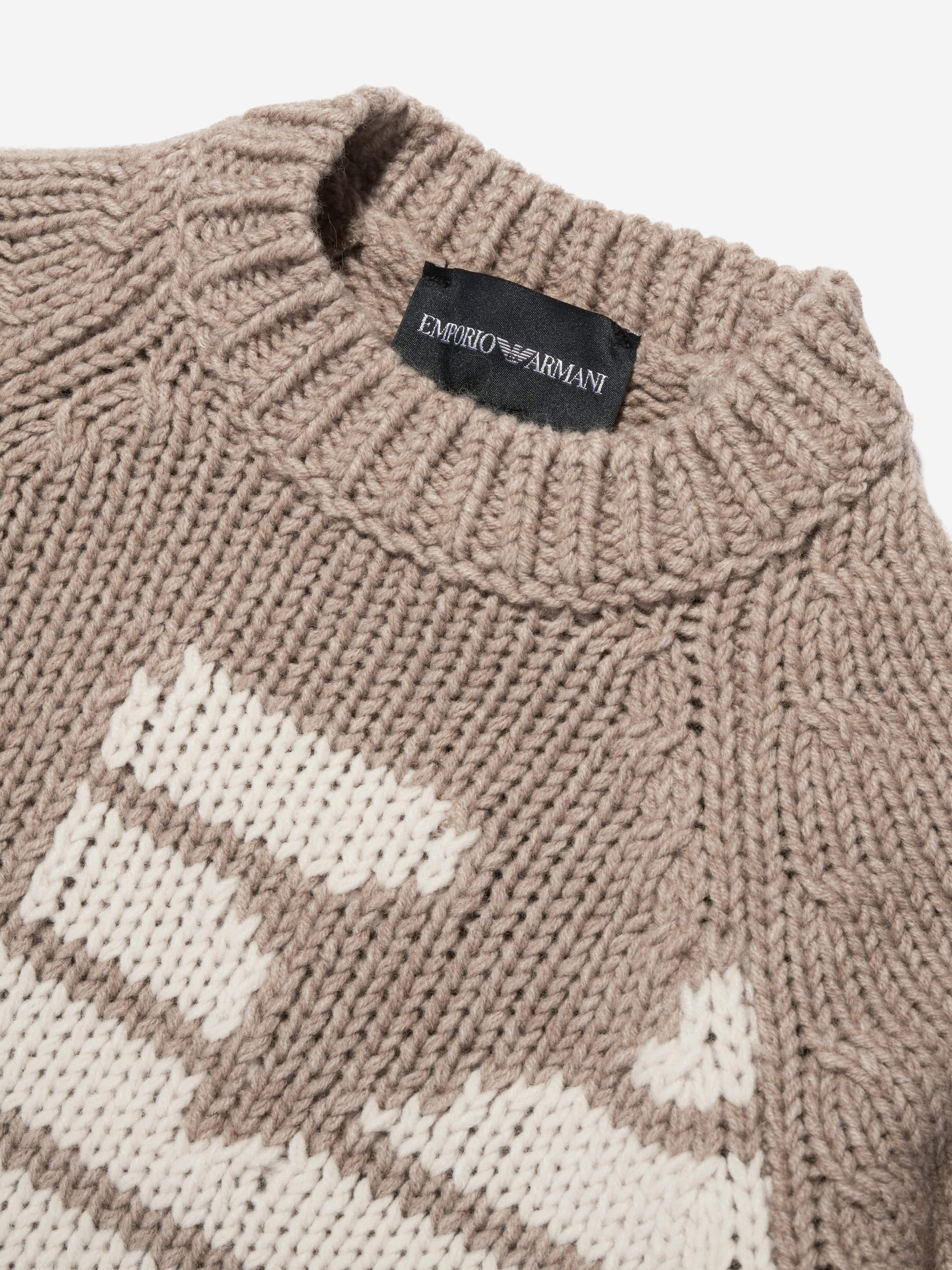 Armani knitted jumper deals