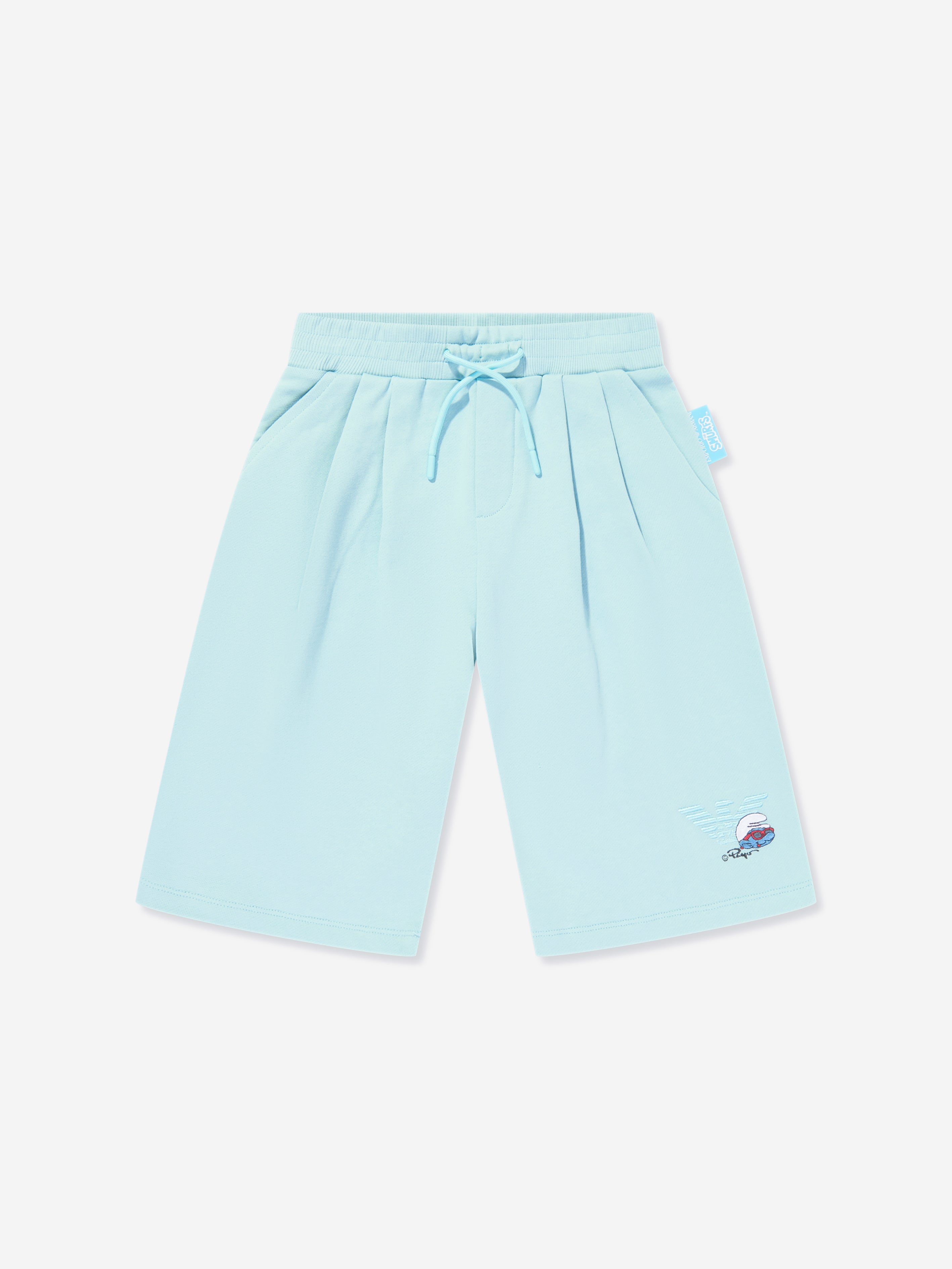 Armani Kids Boys Shorts In Light Blue