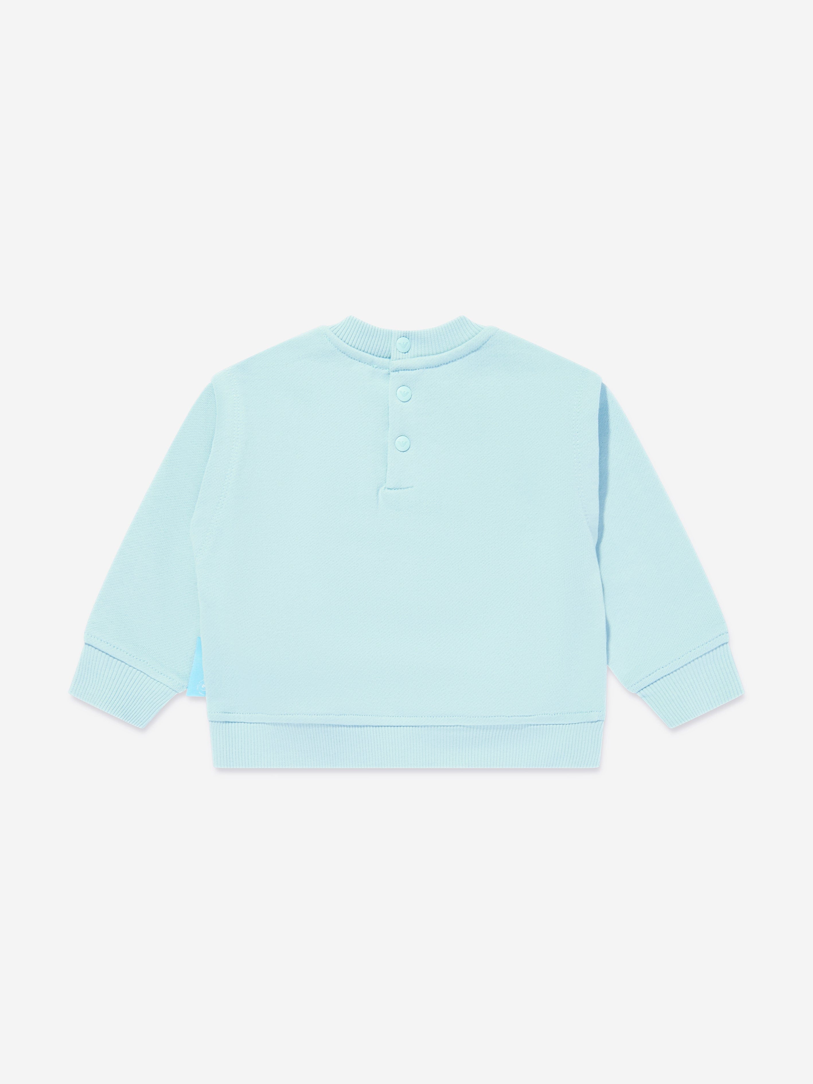 Emporio Armani Baby Boys Smurf Sweatshirt in Blue | Childsplay 