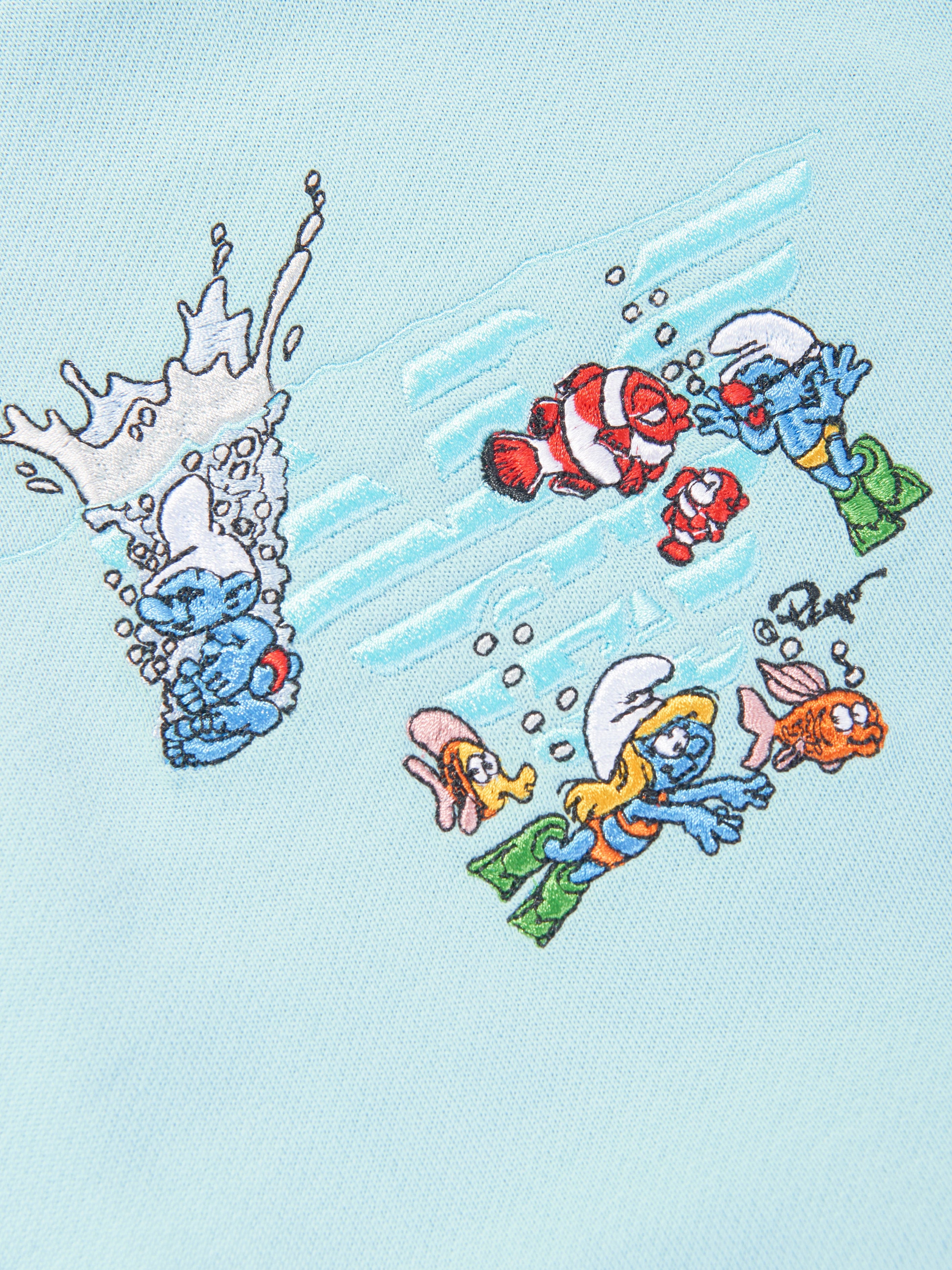 Emporio Armani Baby Boys Smurf Sweatshirt in Blue | Childsplay 