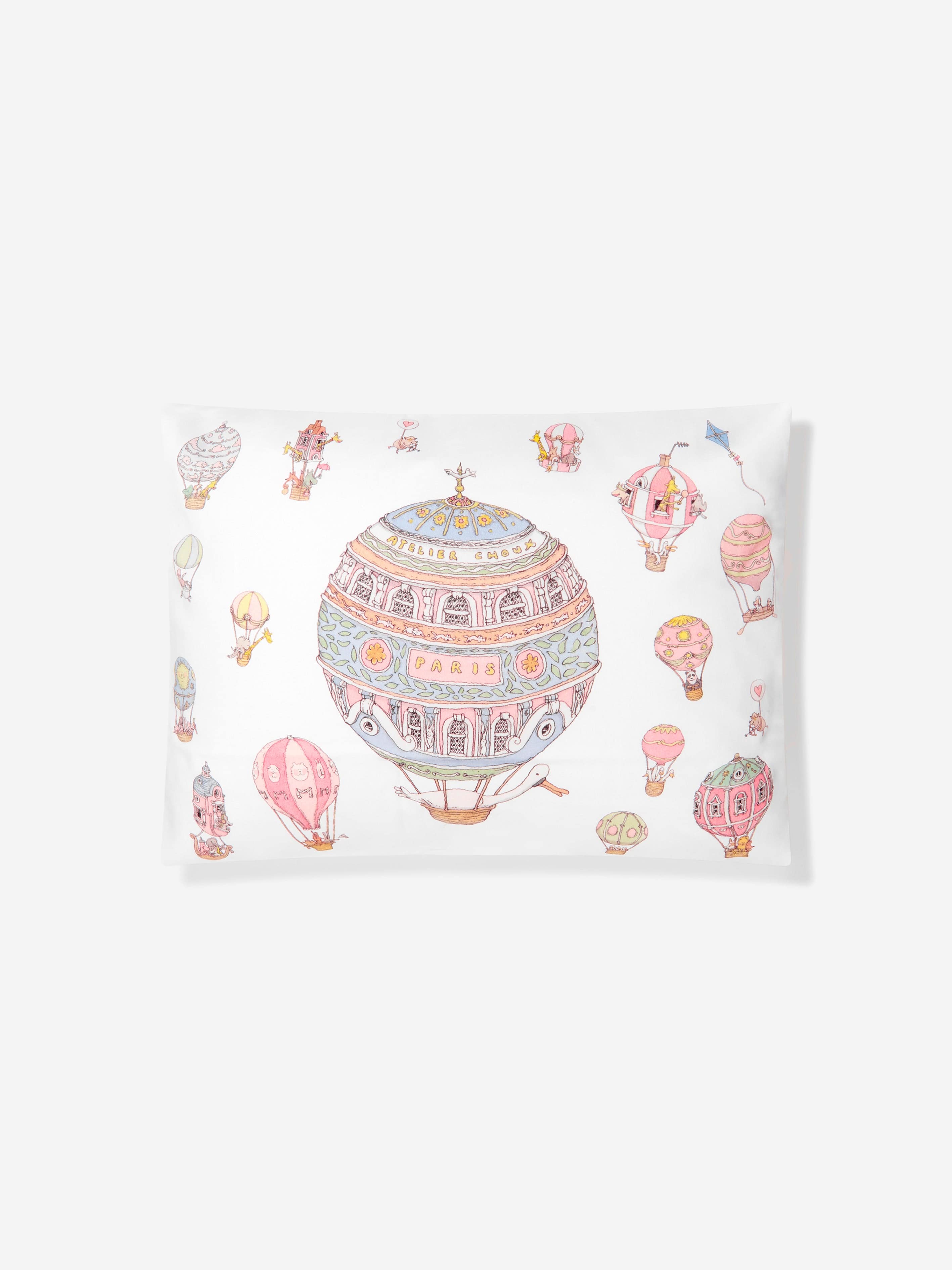 Atelier Choux Atelier Choux Baby Hot Air Balloons Satin Pillow (40