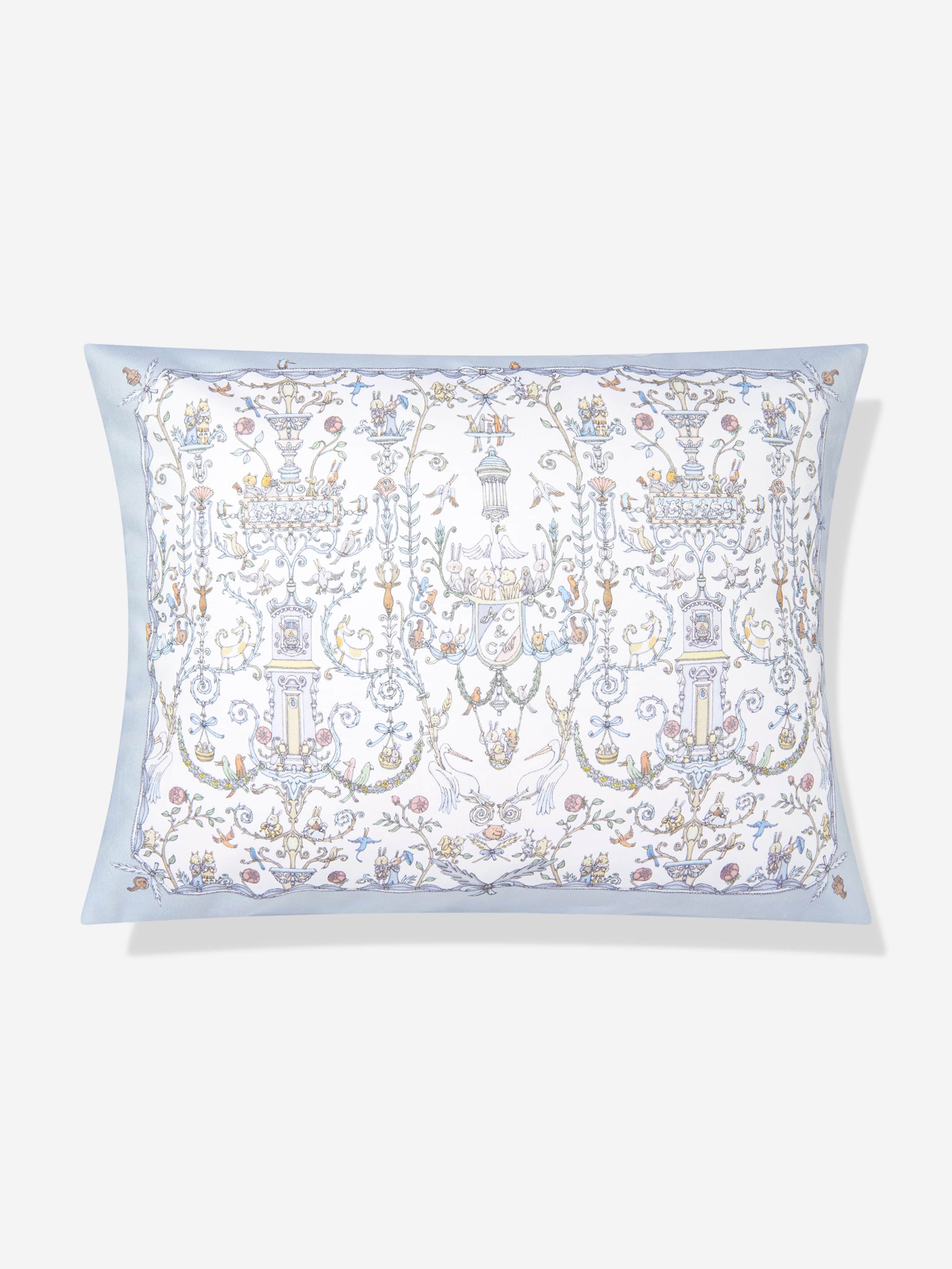 Atelier Choux Baby Satin Toile De Jouy Atelier Choux & Caitlin Wilson Cushion Cover in Blue (40 cm x 30 cm)