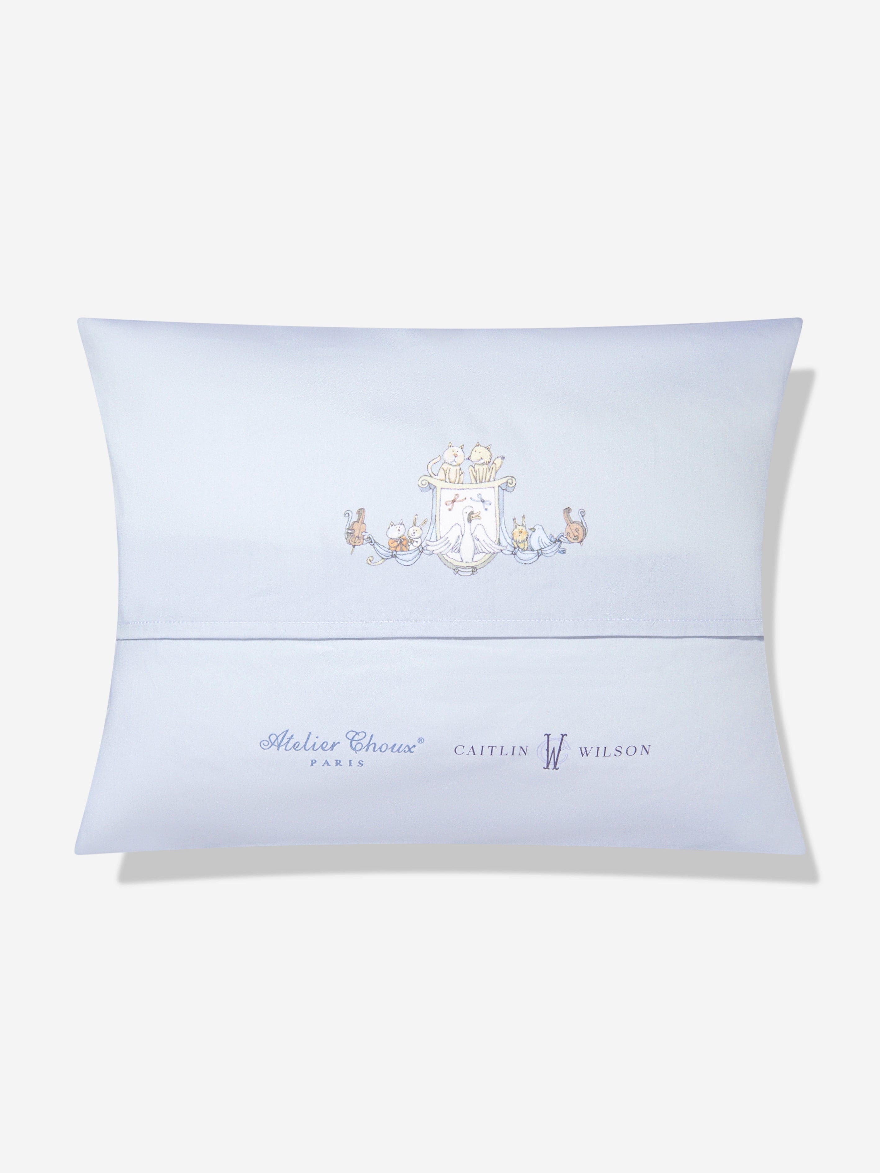 Atelier Choux Baby Satin Toile De Jouy Atelier Choux & Caitlin Wilson Cushion Cover in Blue (40 cm x 30 cm)