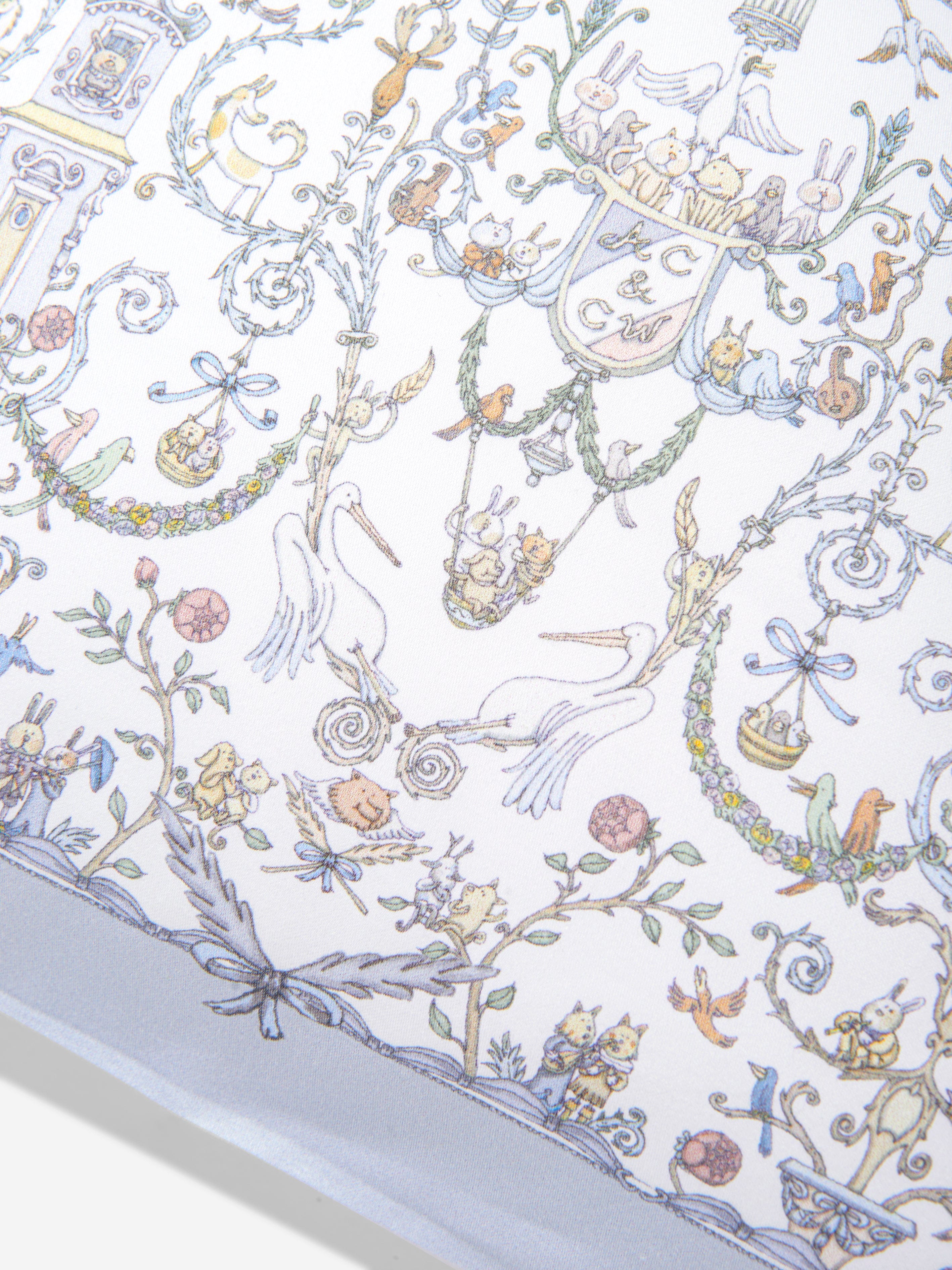 Atelier Choux Baby Satin Toile De Jouy Atelier Choux & Caitlin Wilson Cushion Cover in Blue (40 cm x 30 cm)