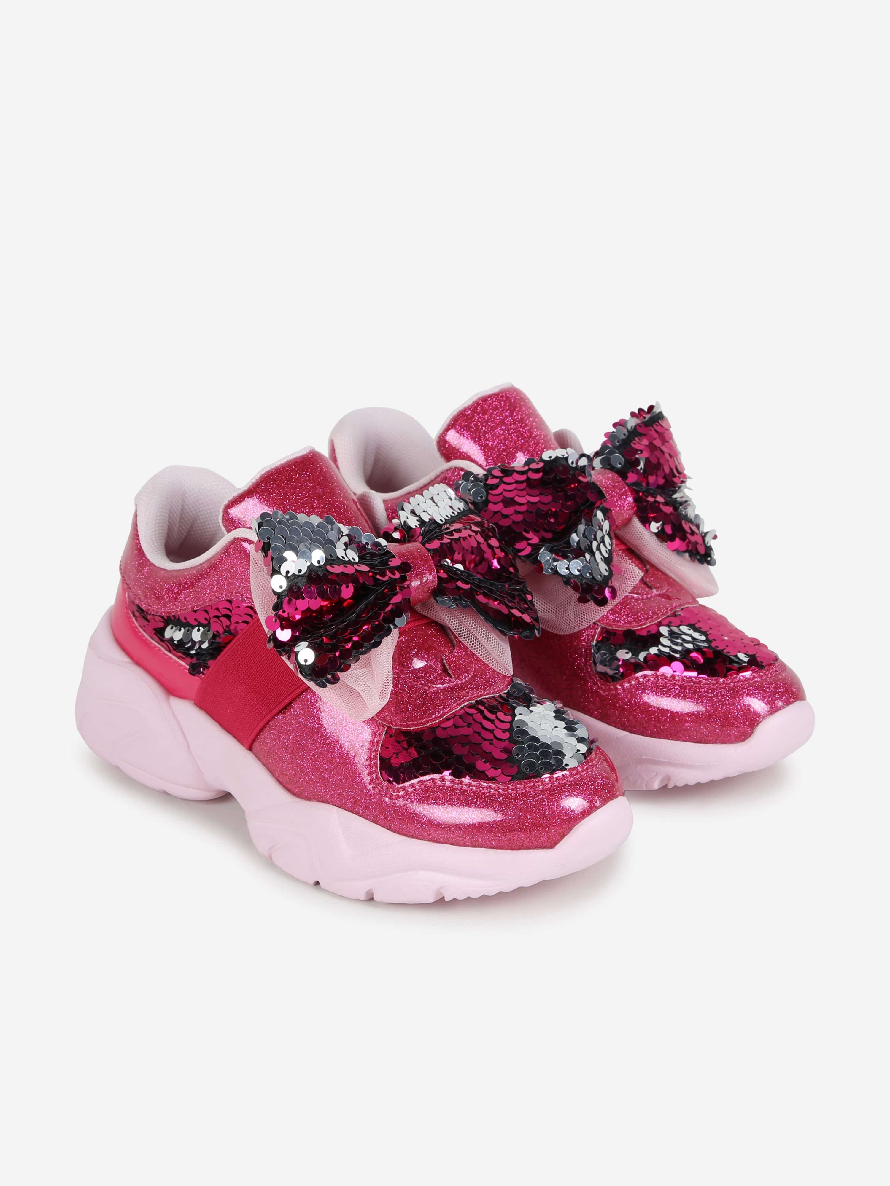 Pink sequin trainers deals