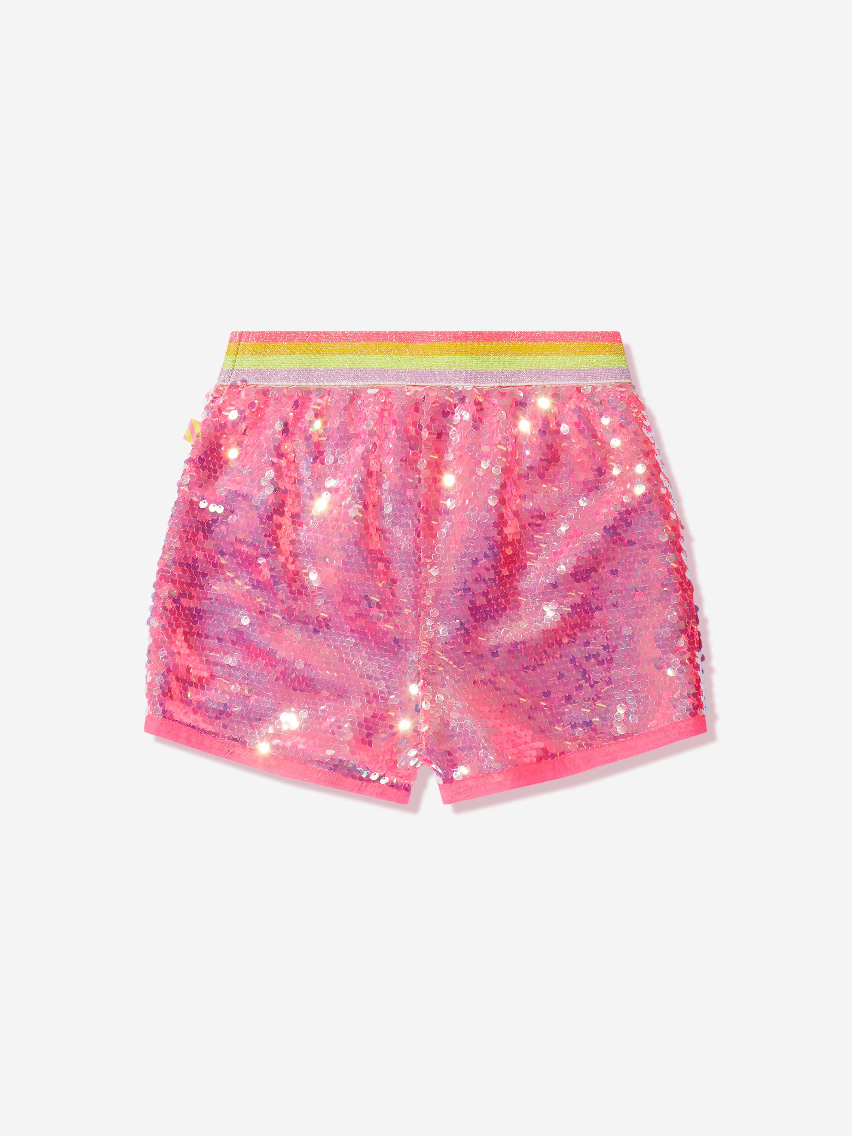 Pink glitter shorts hotsell