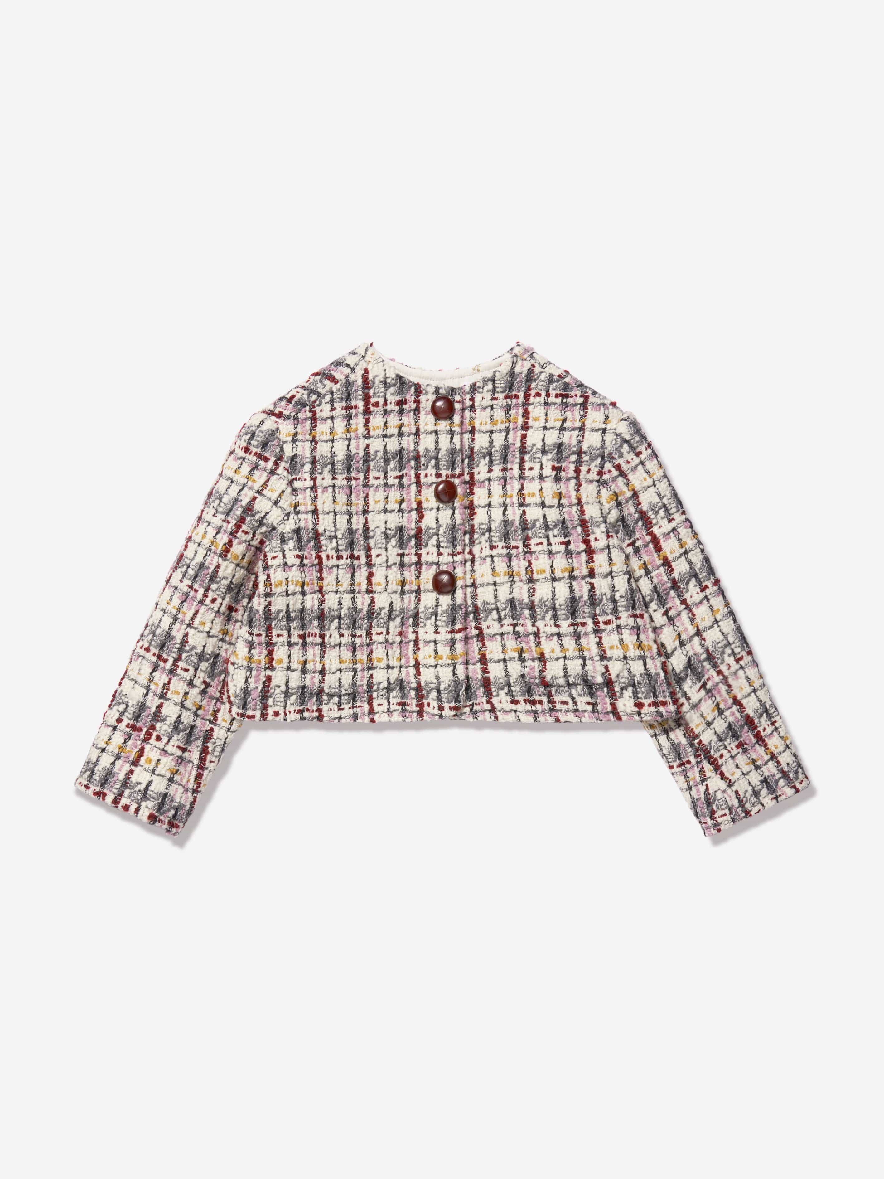 Girls boucle cheap jacket