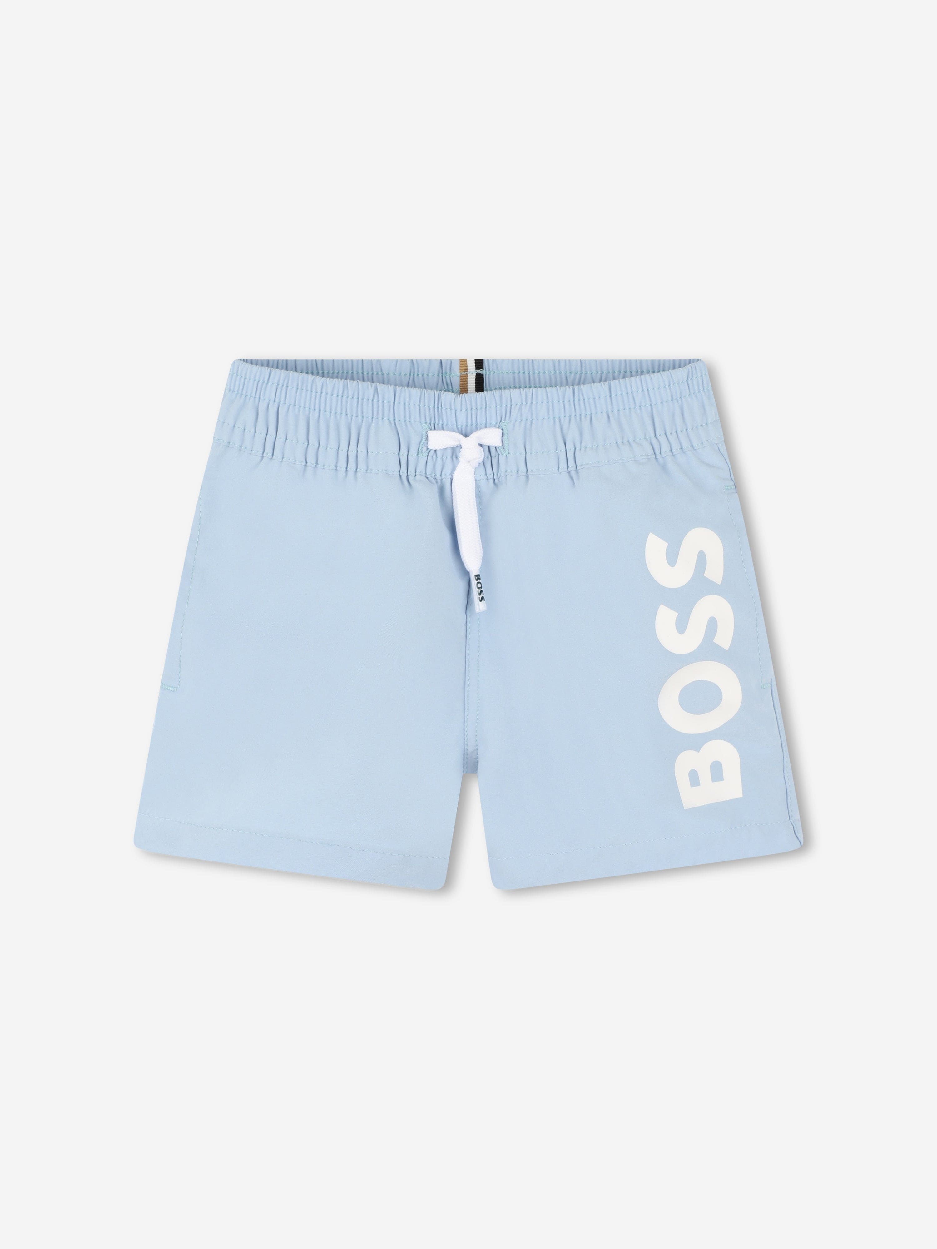 Baby Boys Logo Swim Shorts in Blue Childsplay Clothing