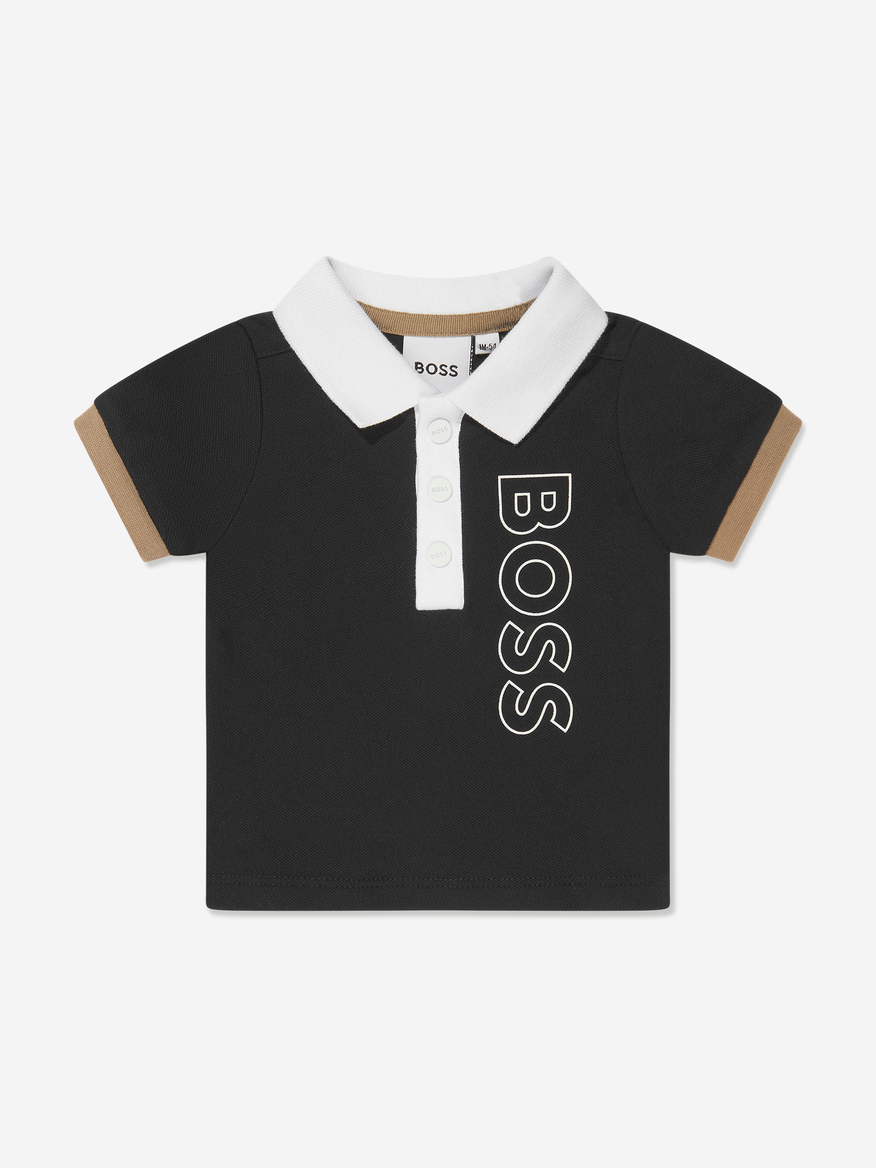 Black baby polo shirt hotsell