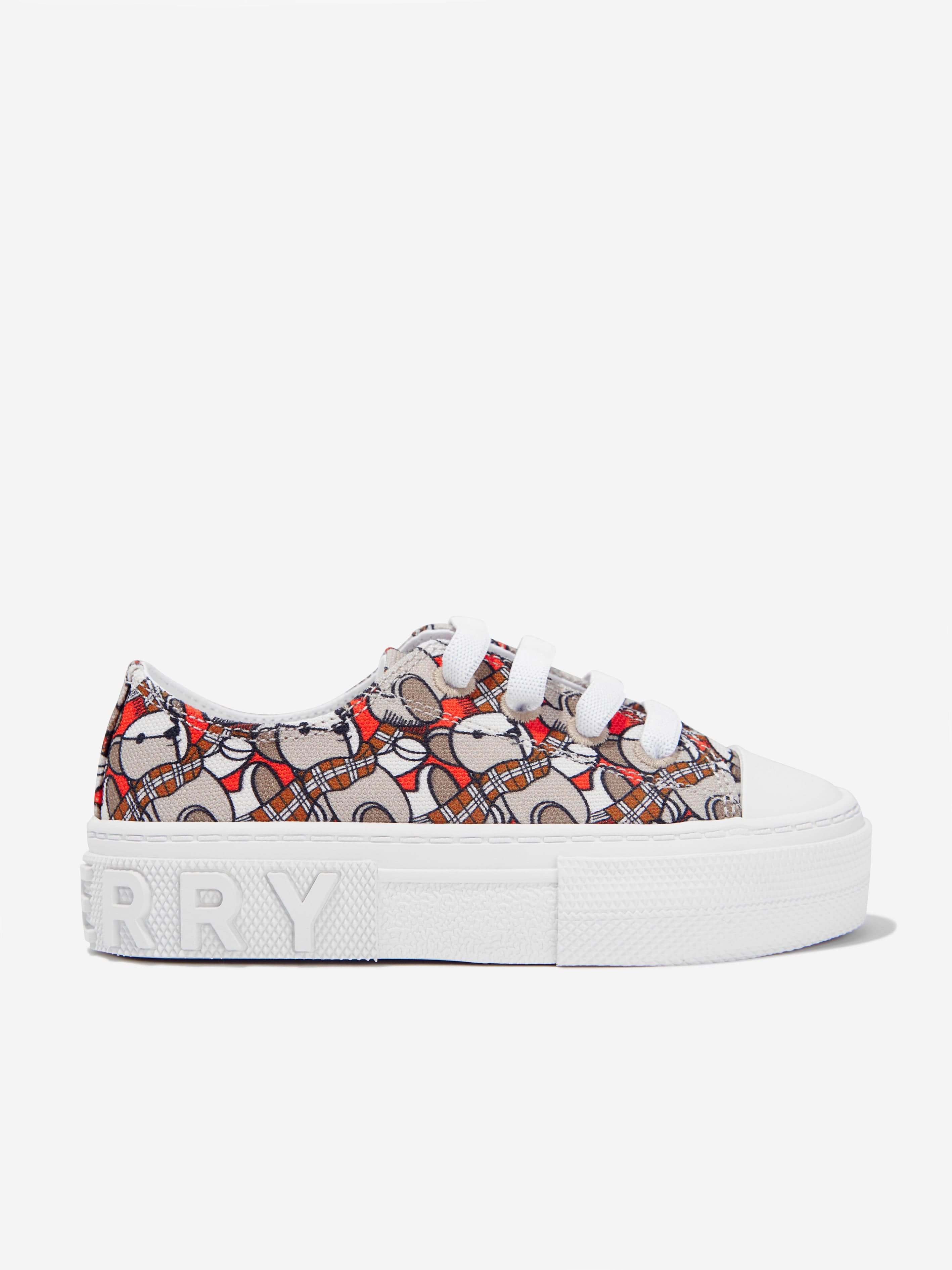 Burberry Kids Mini Jack Bear Trainers in Beige Childsplay Clothing