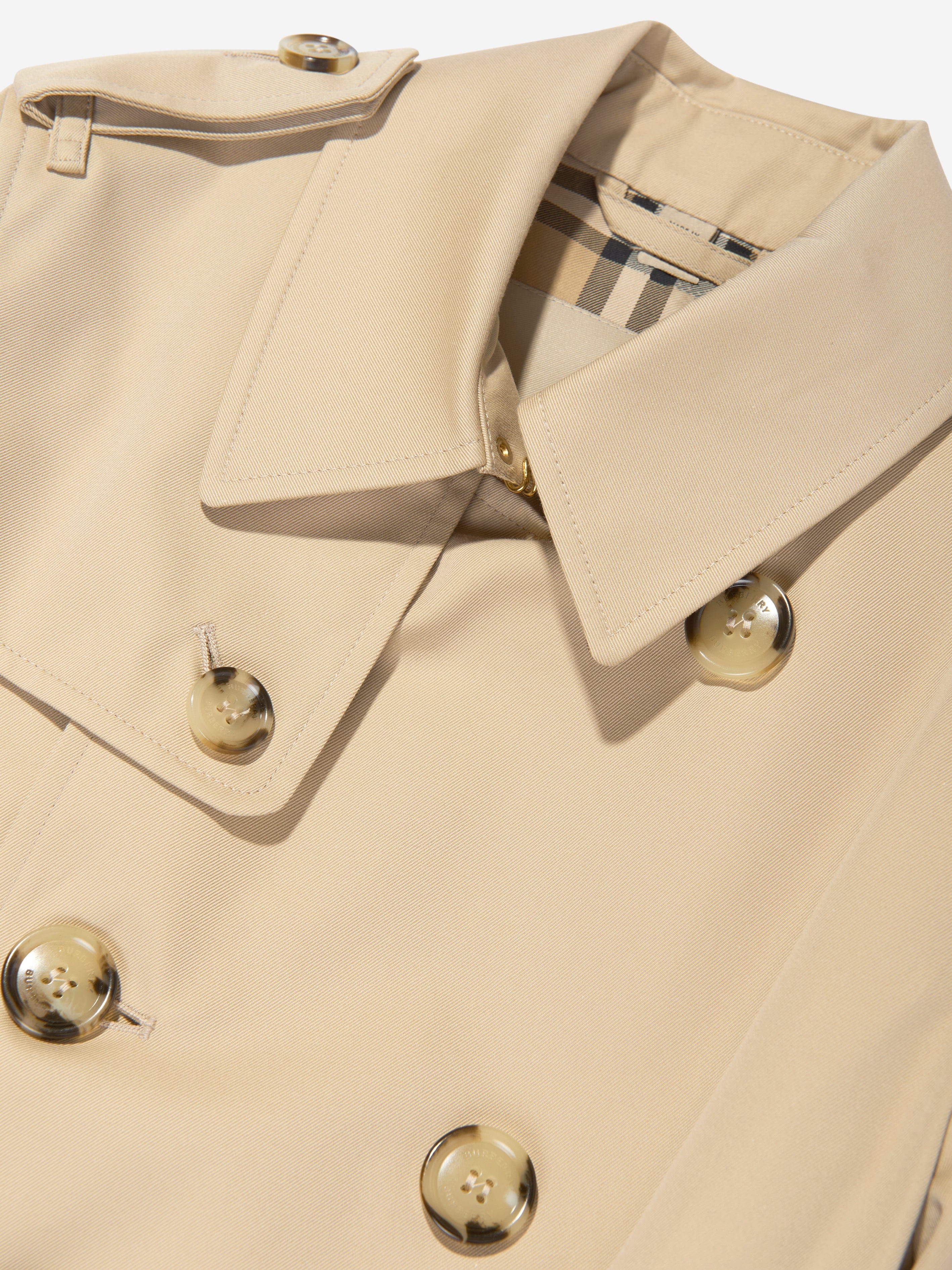 Burberry Kids Mayfair Trench Coat in Beige Childsplay Clothing