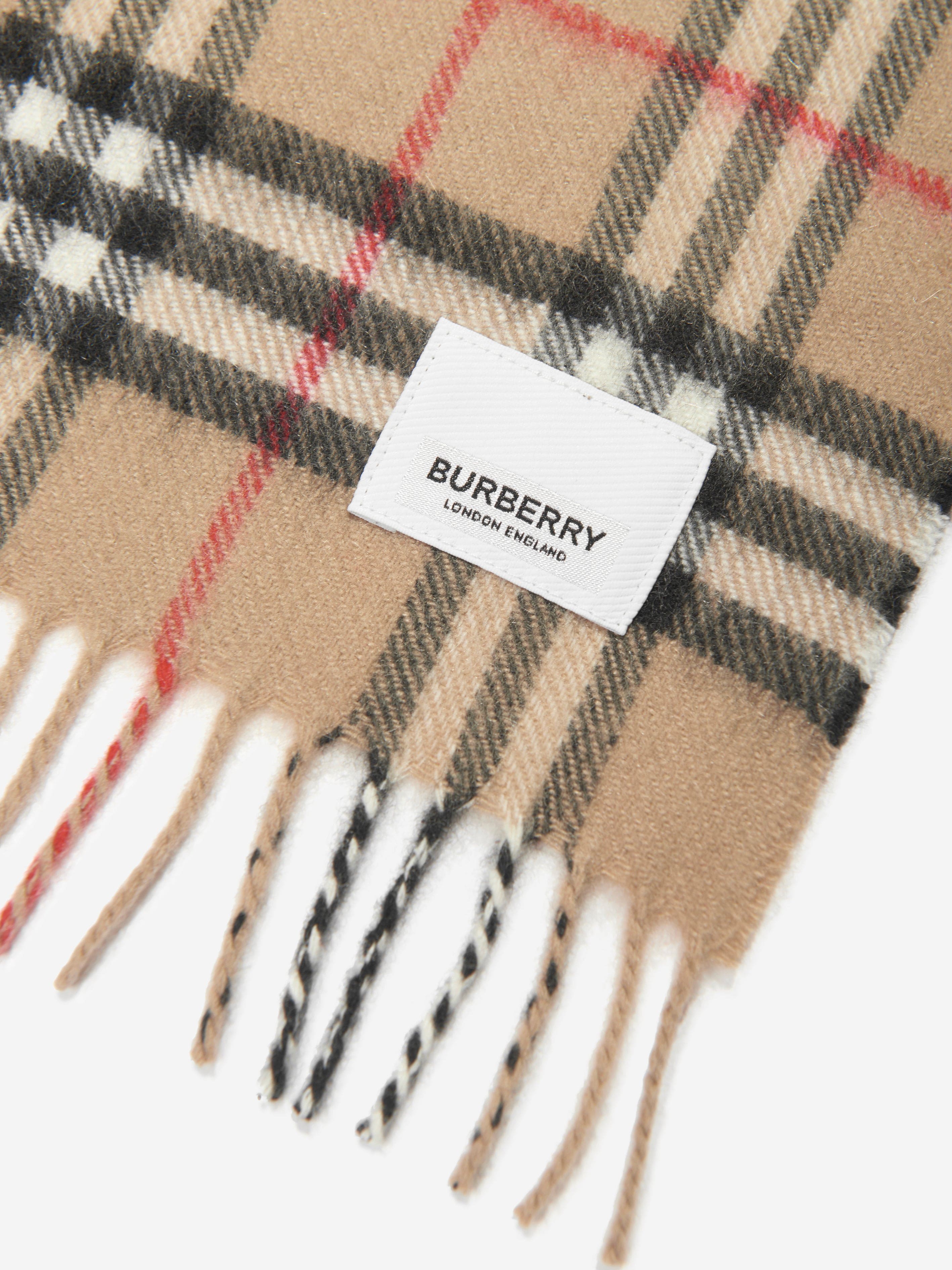 Burberry Baby Vintage Check Cashmere Blanket in Beige Childsplay Clothing