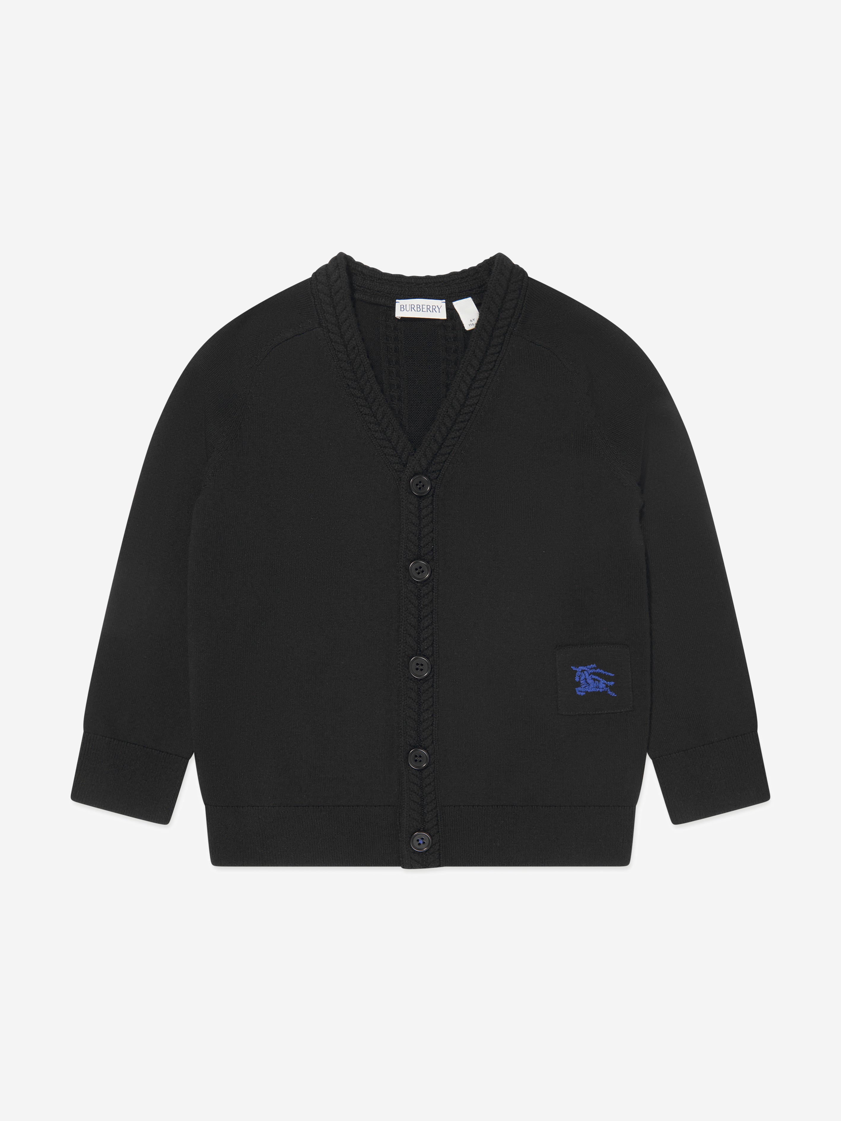 ▪️Burberry kids ブルゾン　4Y 104cm 美品▪️ Burberry Boys Wool Knit Graham Cardigan in Black | Childsplay