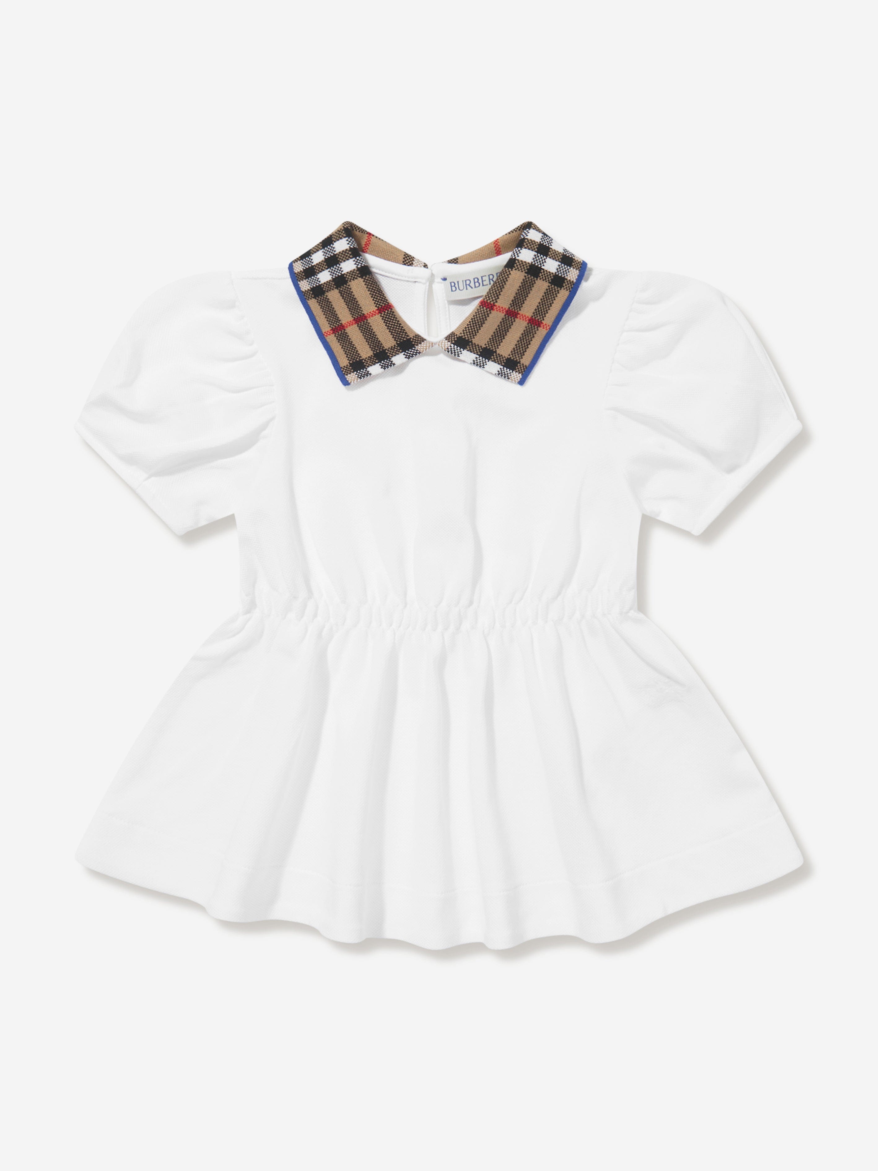 Burberry Baby Girls Alesea polo Dress in White Childsplay Clothing