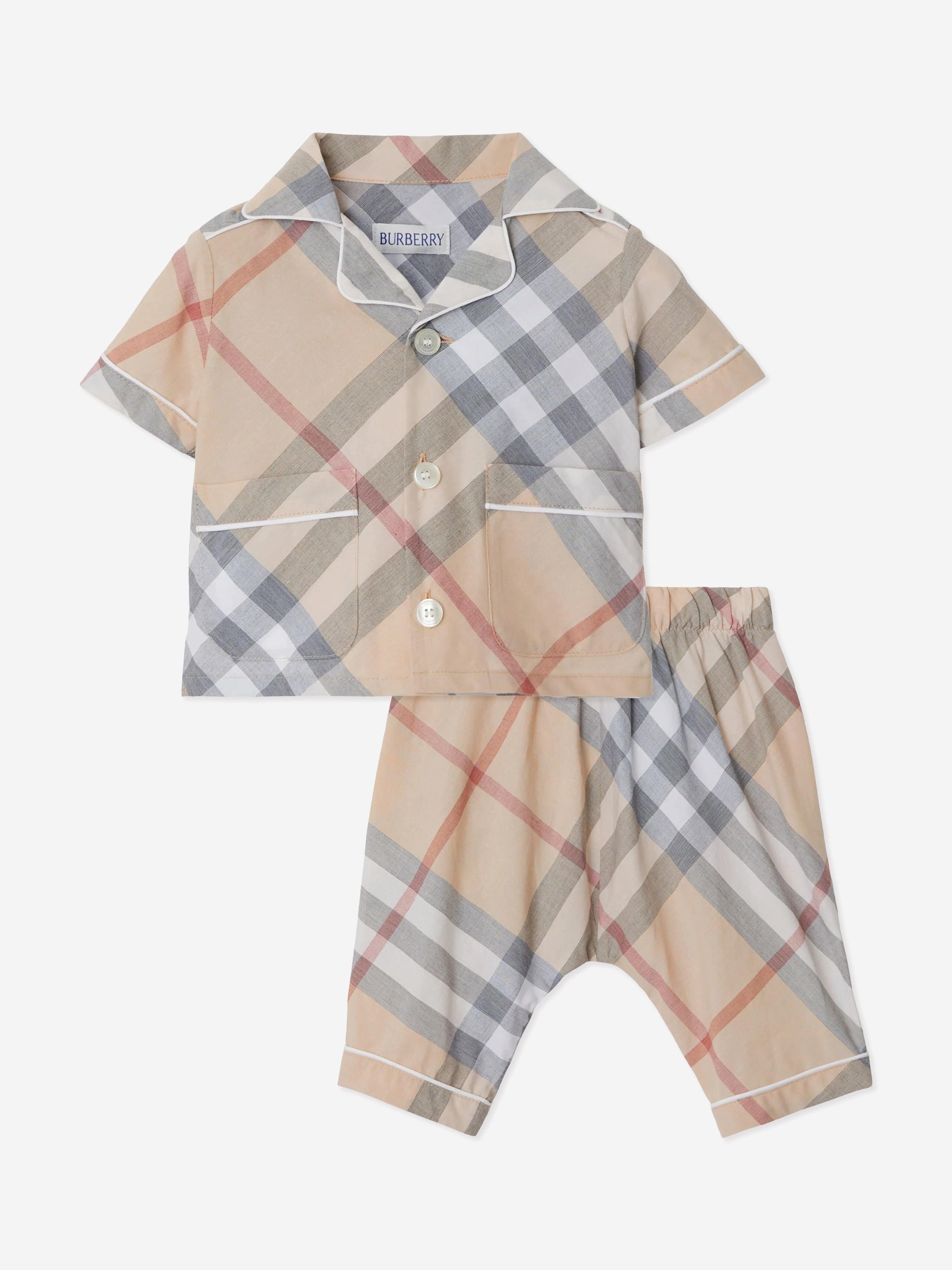 Burberry ベビー服　9M Burberry Kids Burberry Baby Boys Check Carey Outfit Set in Beige
