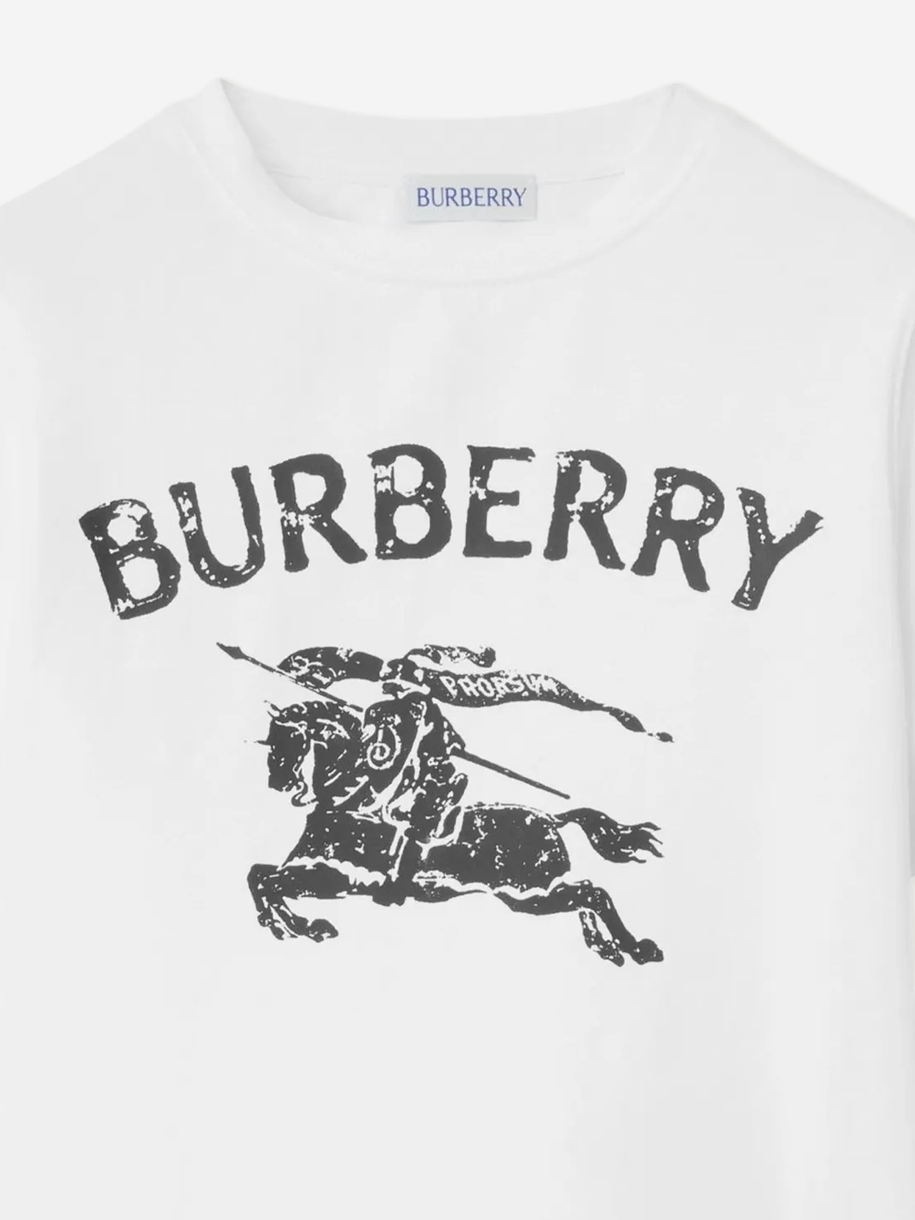 Burberry Girls Cedar Stamp EKD T-Shirt in White | Childsplay