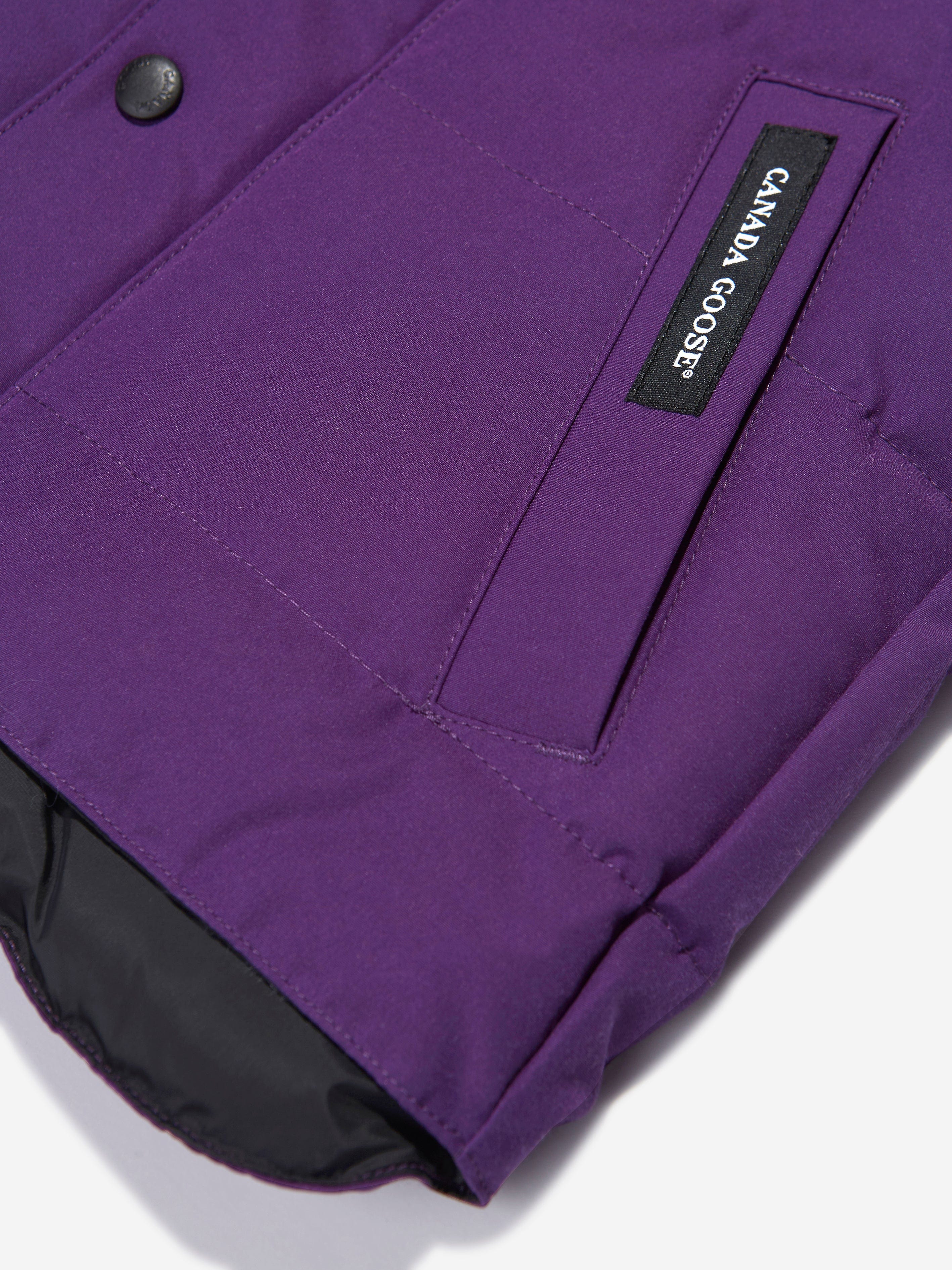Kids Down Padded Vanier Vest in Purple Childsplay Clothing