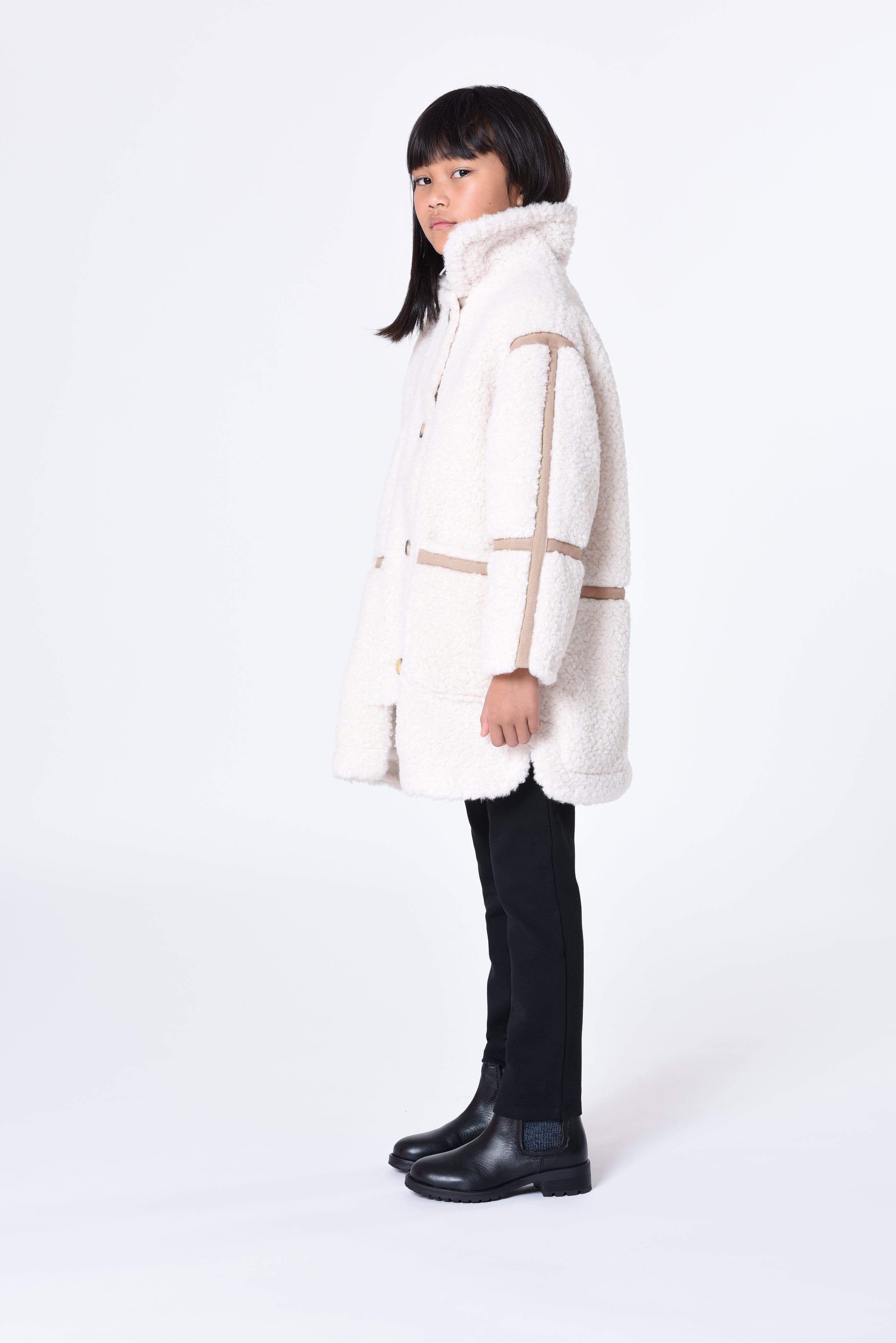 Girls deals ivory coat