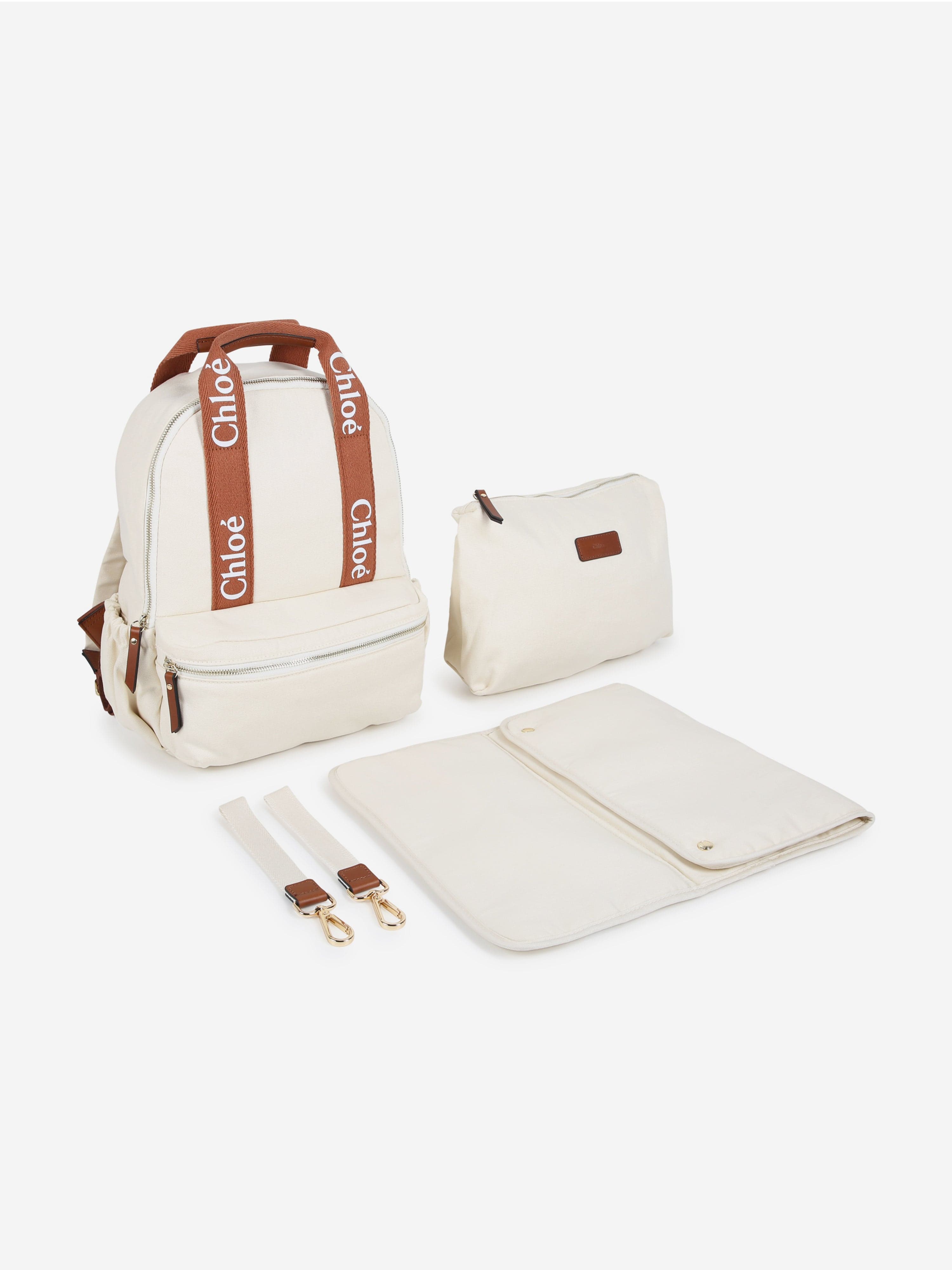 Chloe Baby Girls Backpack Changing Bag in White 36cm Childsplay Clothing