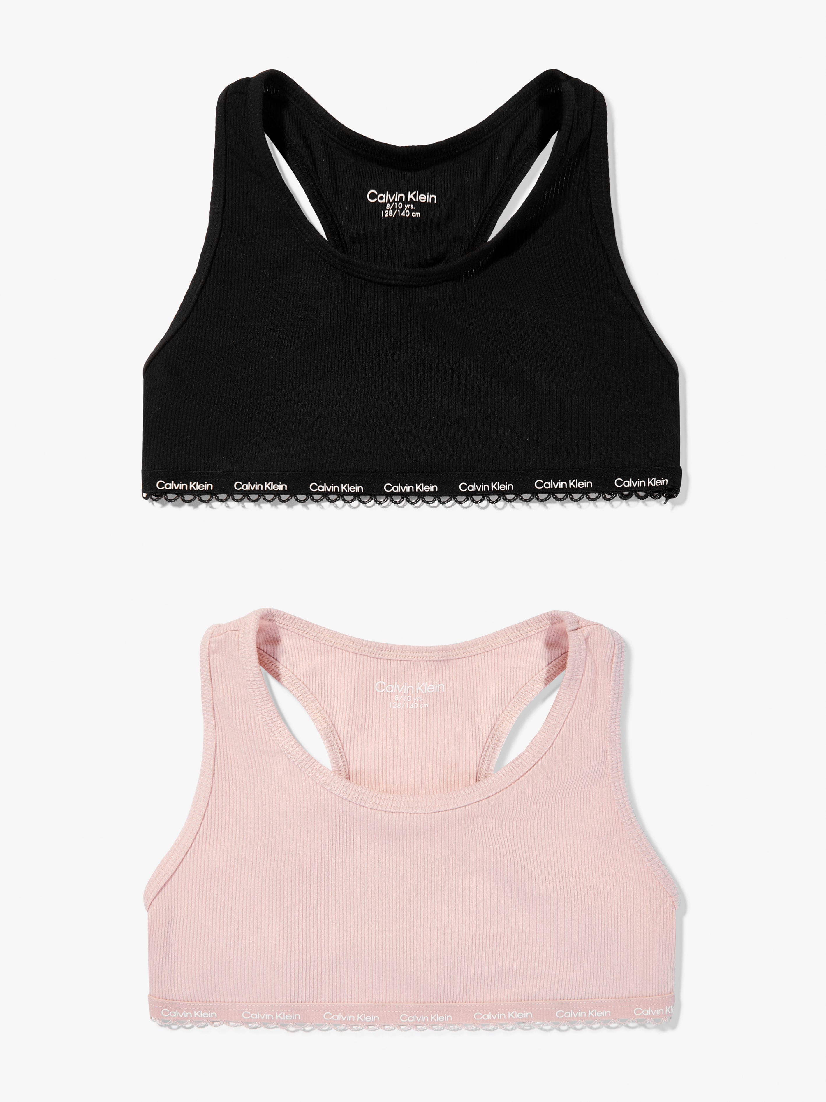 Calvin Klein Girls 2 Pack Bralette Set in Multicolour Childsplay Clothing