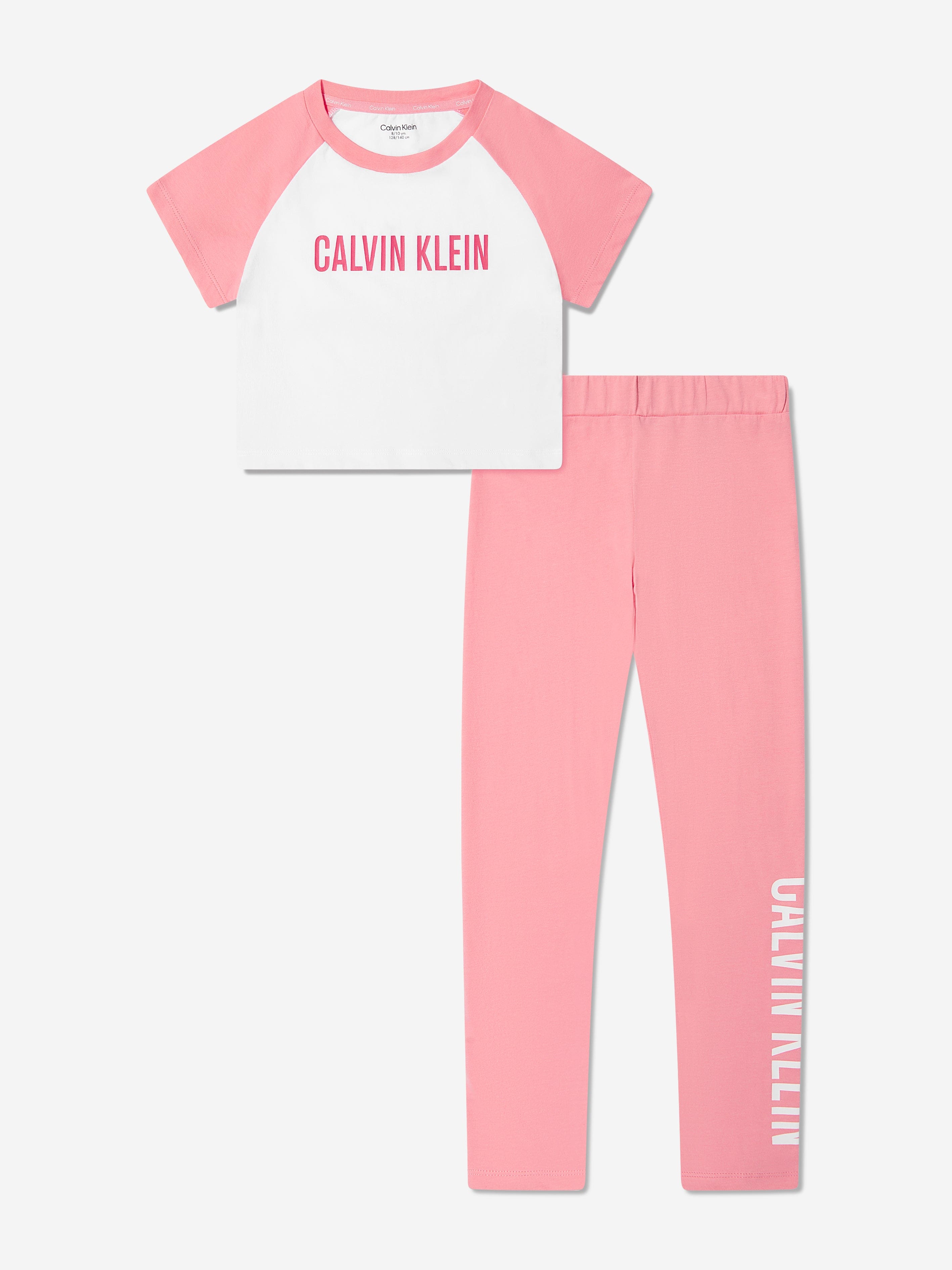 Calvin Klein Girls Pyjamas Set in Pink Childsplay Clothing