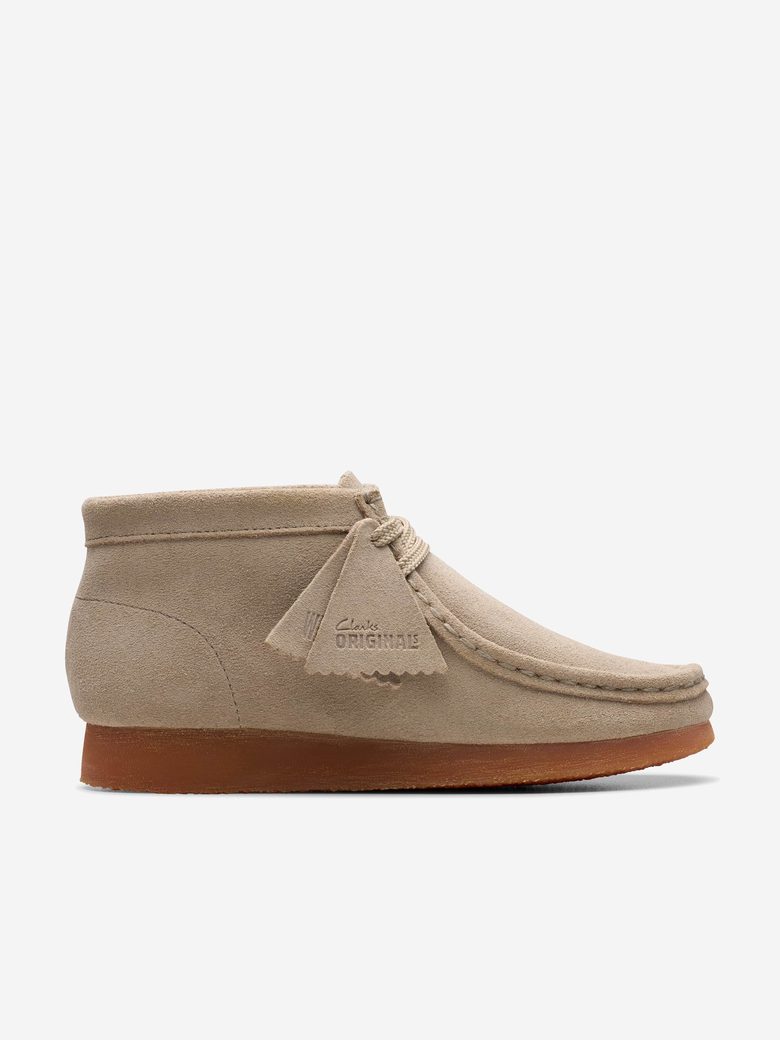 【新品未使用】CLARKS Wallabee Boot ベージュ Clarks Clarks Kids Wallabee Boots in Beige | Childsplay Clothing