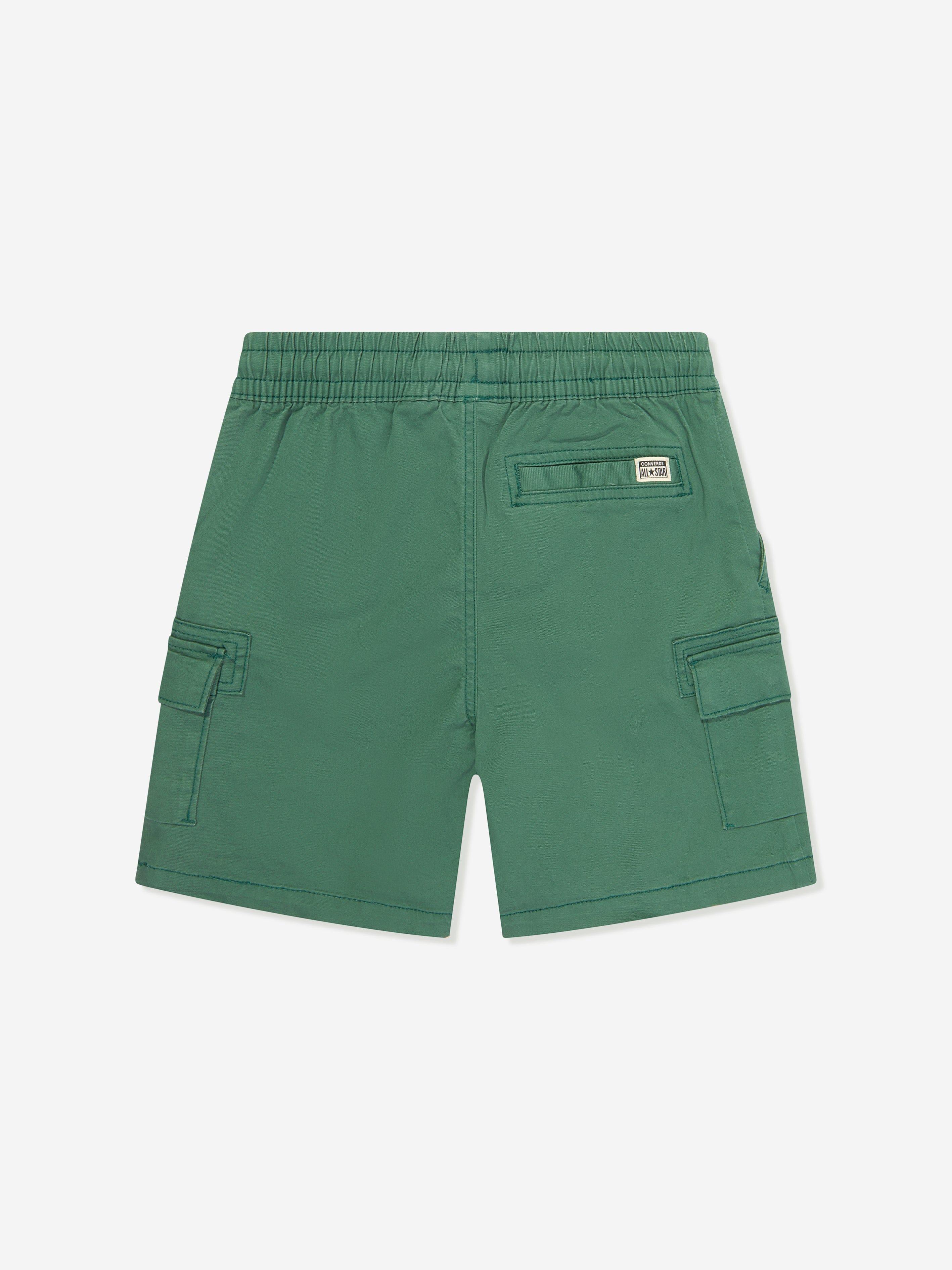 Converse Converse Boys Lifestyle Woven Cargo Shorts in Green