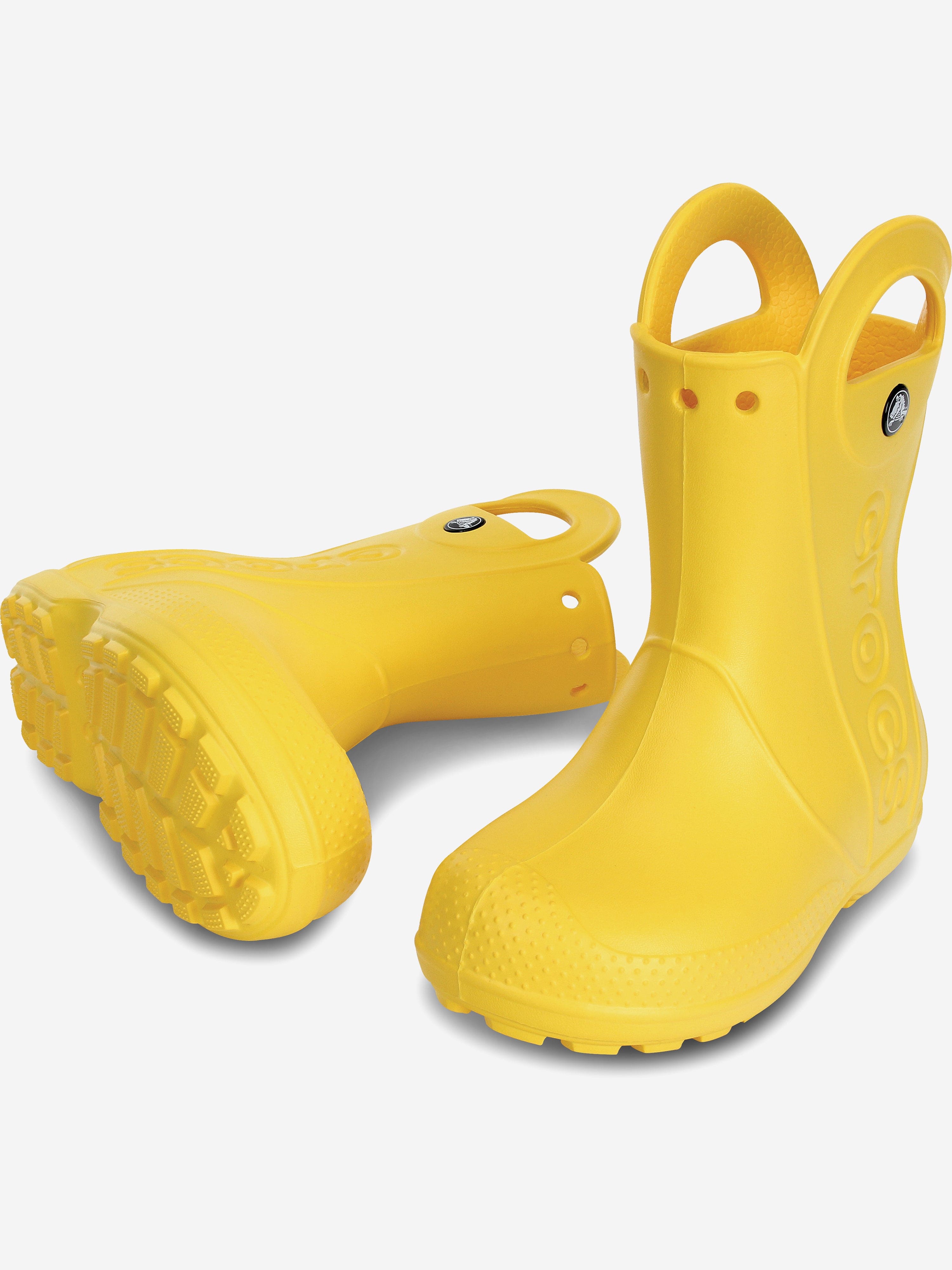 Crocs Crocs Kids Handle It Rain Boots in Yellow Childsplay Clothing