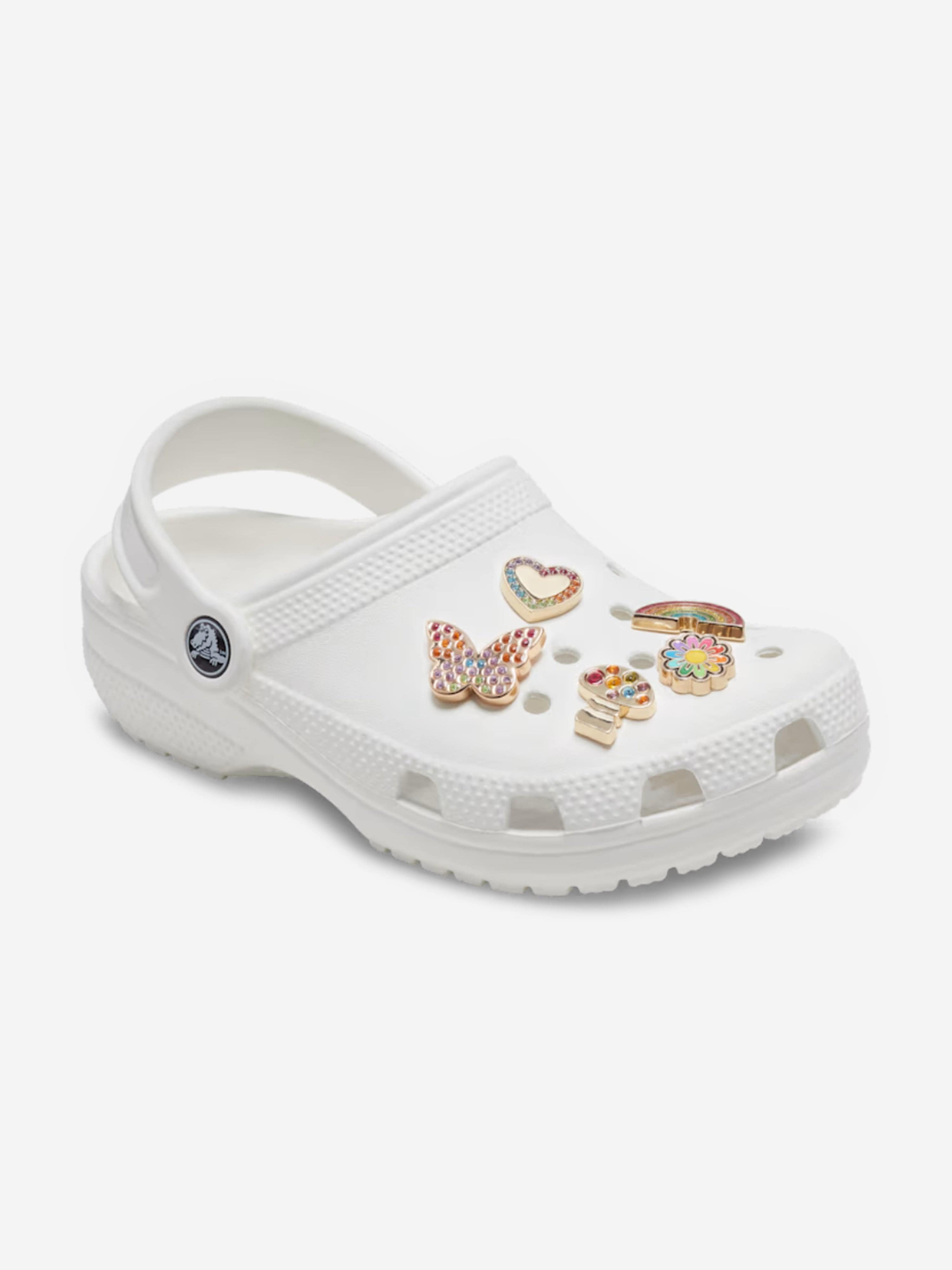 Crocs Girls Rainbow Festival Jibbitz Charm 5 Pack in Multicolour Childsplay Clothing