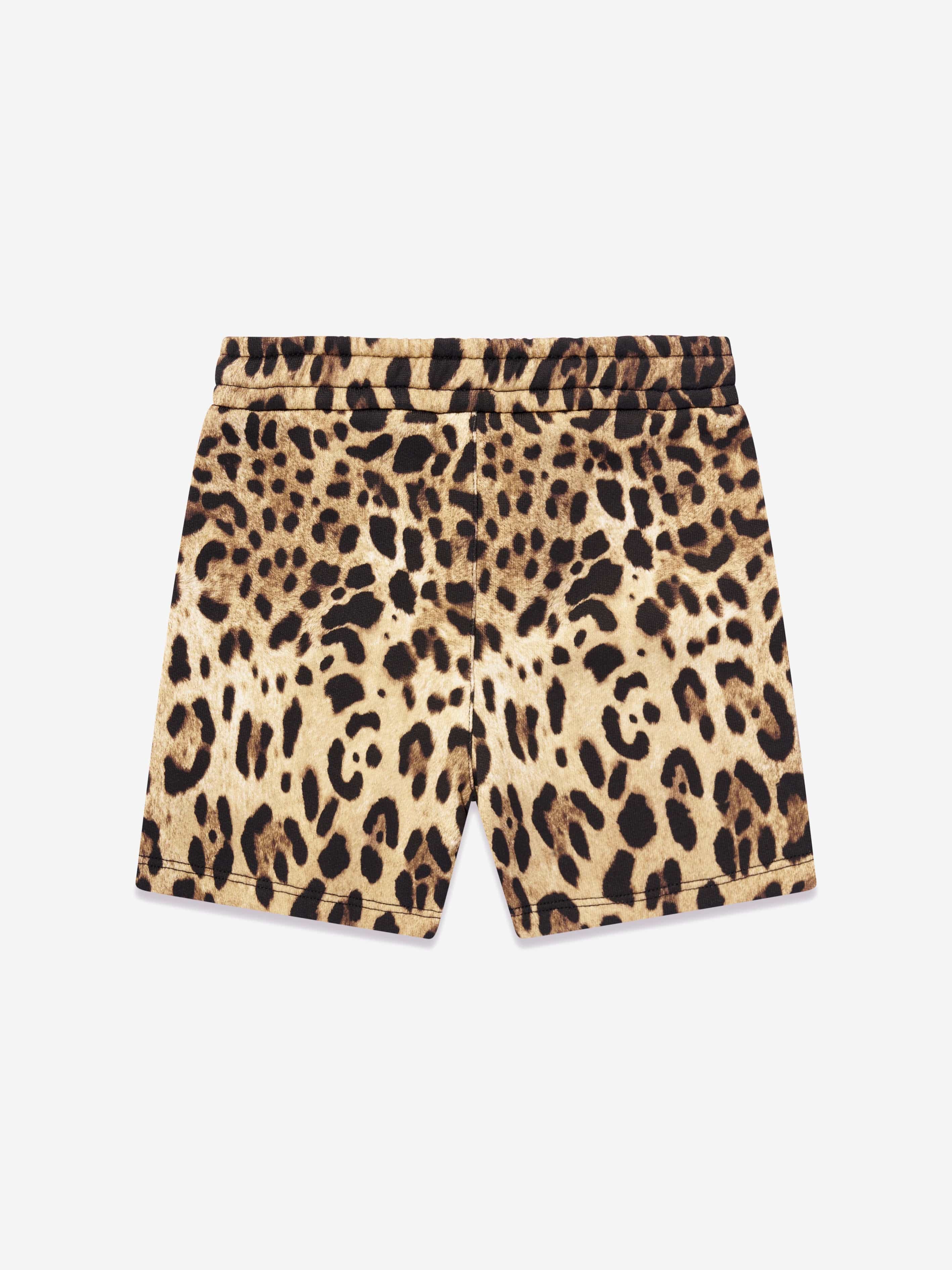 Leopard print overall best sale shorts