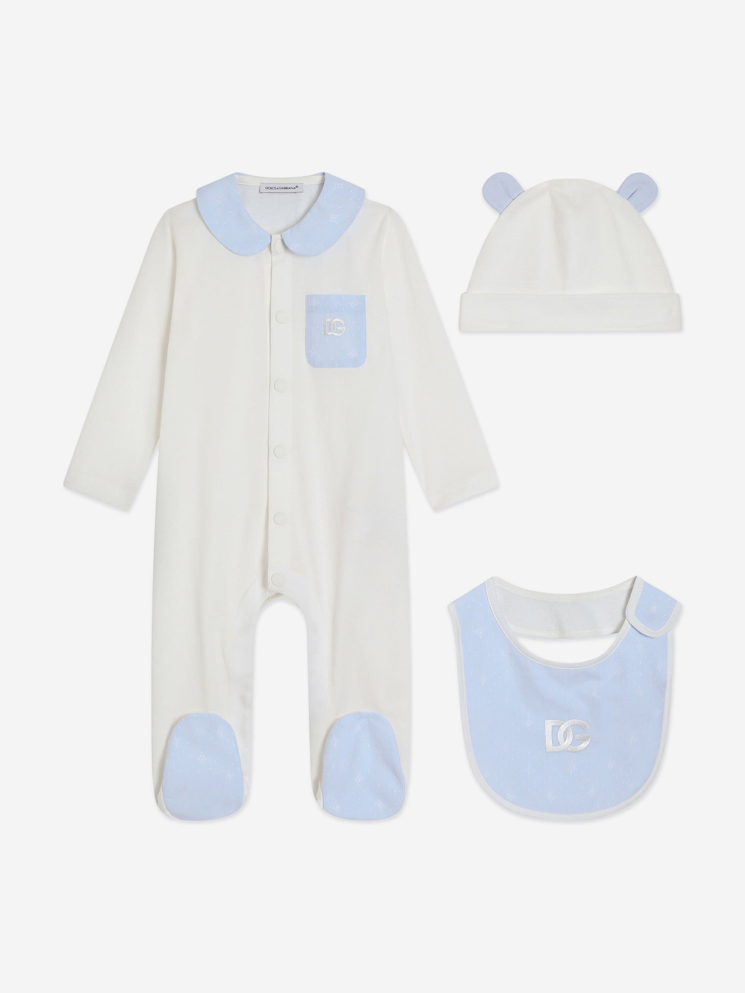 Dolce Gabbana Kids Dolce Gabbana Baby Boys Logo Babygrow Set