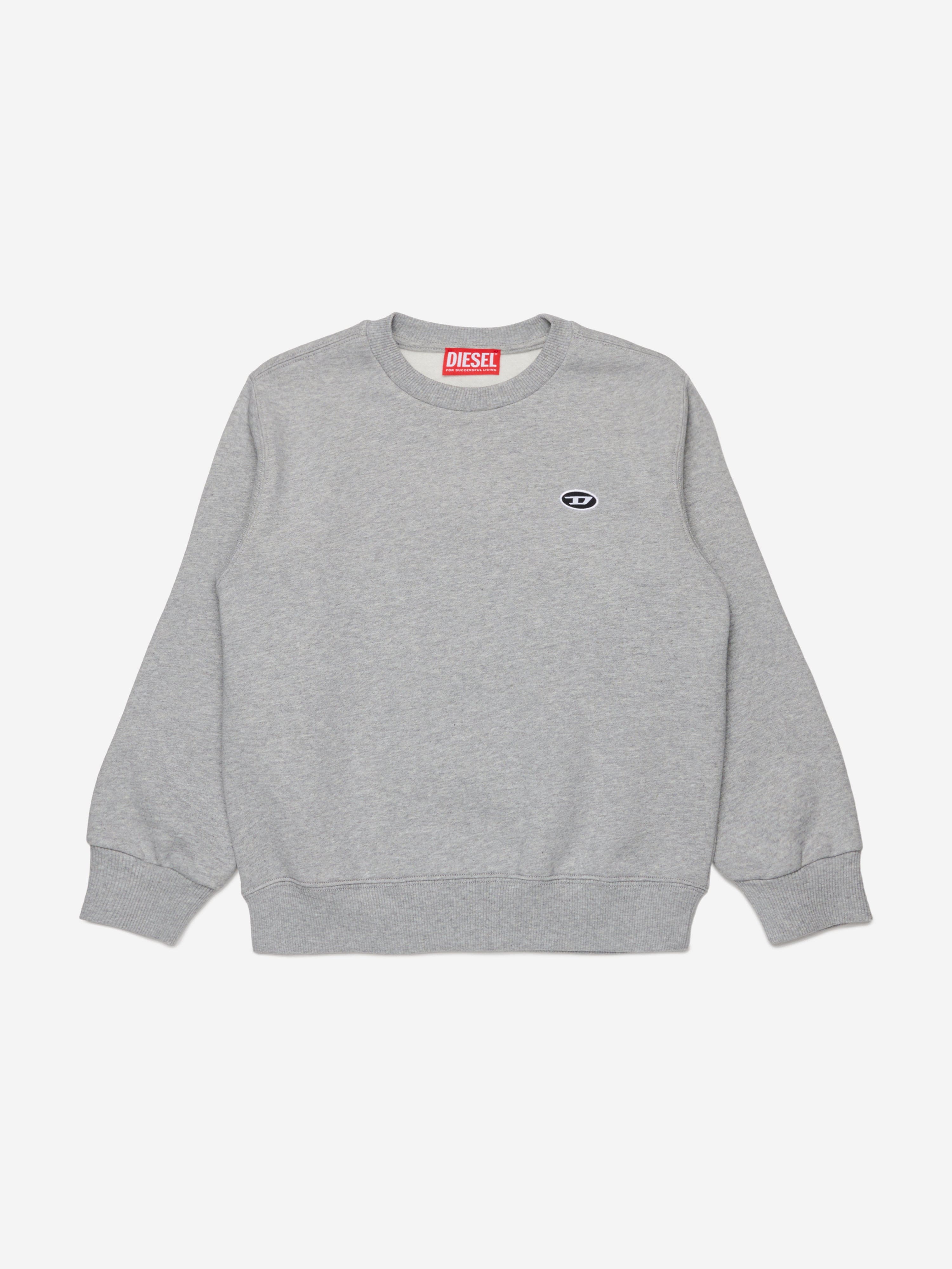 Diesel Boys Logo Sweatshirt in Grey Childsplay Clothing