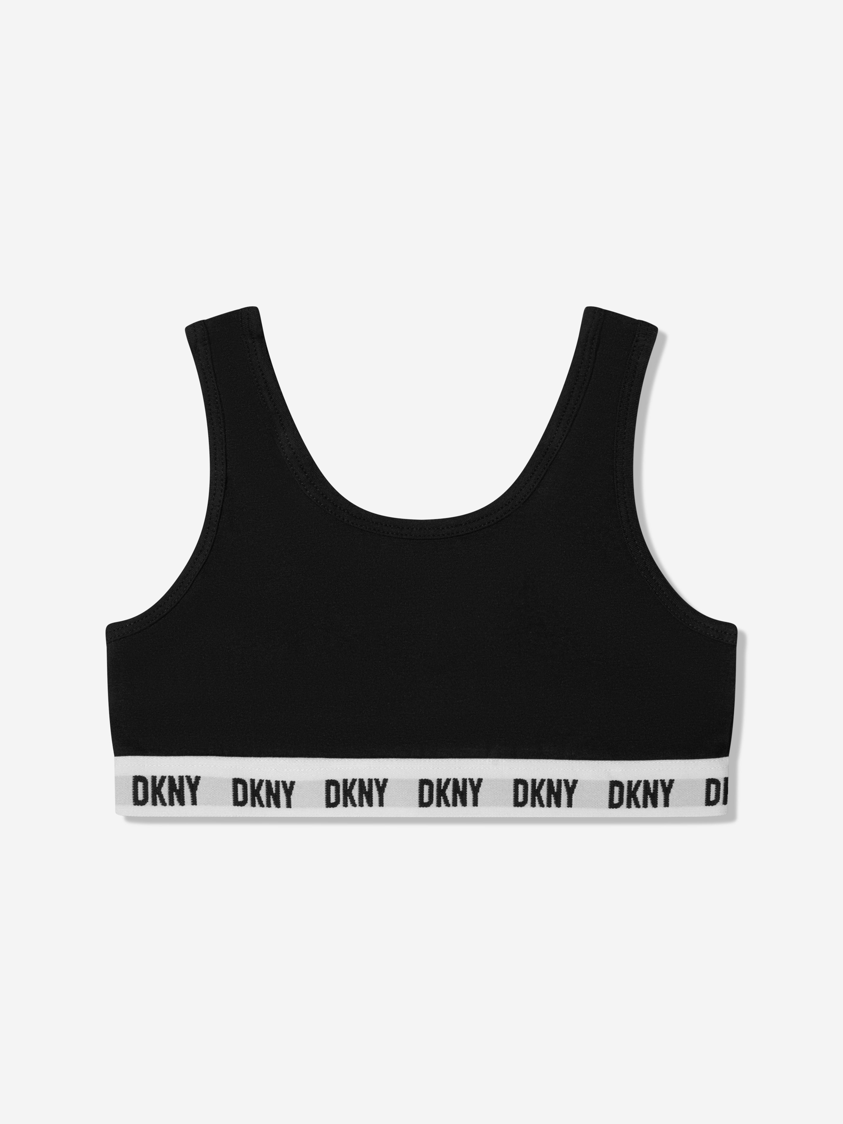 Buy DKNY Kids Two Piece Sports Bra And Hipster Set Grey/Pink